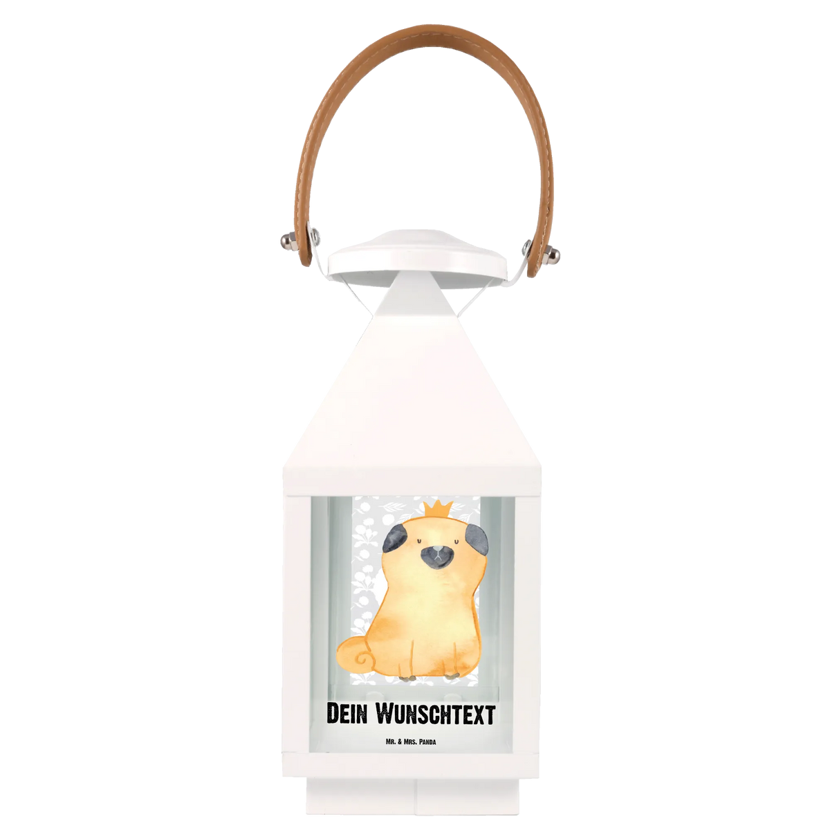 Personalized Decor Lantern pug Crown dog breed, mutt, hound, woof, dog mama, love dogs, love for dogs, dog decorative items, bag with dog print, funny gifts for dog owners, what do you give a dog lover, Christmas gifts for dogs, gifts for dogs, dog sayings, allergic, house rules, Pug, childless, dog owners. Saying