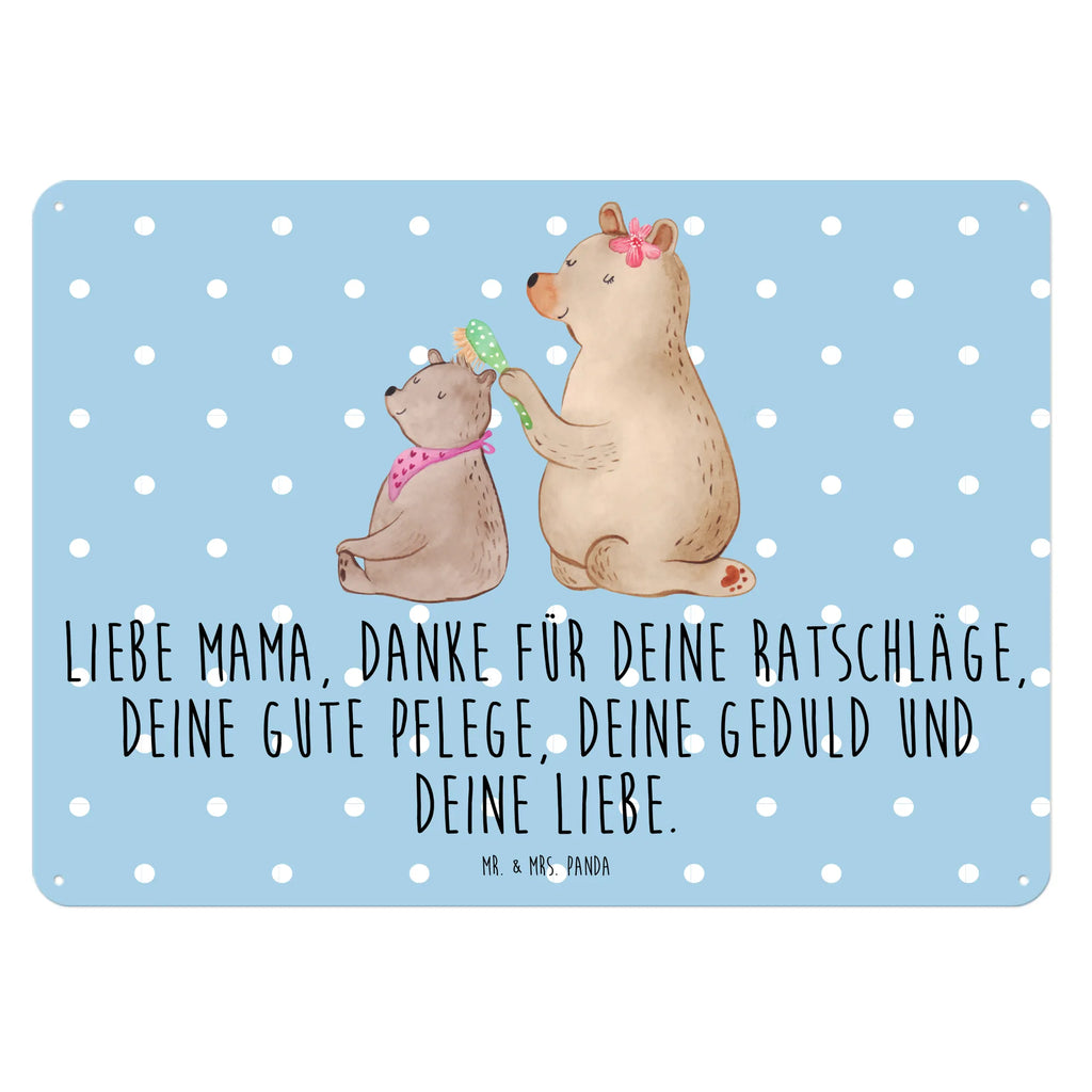 Blechschild Bär mit Kind Dekoschild Metall, Türschild Metall, Blechschild Zum Aufhängen, Blechschild Büro, Blechschild Für Frauen, Blechschild Groß, Blechschild, Wandschild Metall, Blechschild Für Männer, Blechschild Küche, Muttertag, Schwester, Mama, Bruder, Vatertag, Papa, Oma, Opa, Familie, Mutti, Mutter, Geschenk