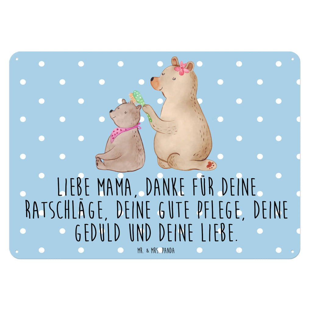 Blechschild Bär mit Kind Dekoschild Metall, Türschild Metall, Blechschild Zum Aufhängen, Blechschild Büro, Blechschild Für Frauen, Blechschild Groß, Blechschild, Wandschild Metall, Blechschild Für Männer, Blechschild Küche, Muttertag, Schwester, Mama, Bruder, Vatertag, Papa, Oma, Opa, Familie, Mutti, Mutter, Geschenk