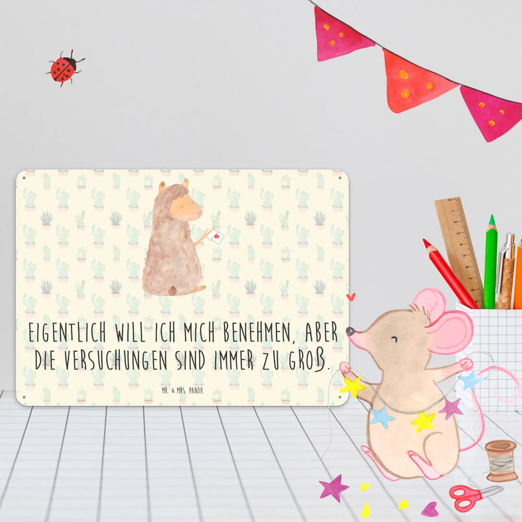 Blechschild Alpaka Fahne Blechschild Zum Aufhängen, Blechschild Küche, Wandschild Metall, Blechschild, Blechschild Büro, Blechschild Für Frauen, Blechschild Groß, Türschild Metall, Dekoschild Metall, Blechschild Für Männer, Lama, Alpaka, Lamas, Liebe, Alpakas