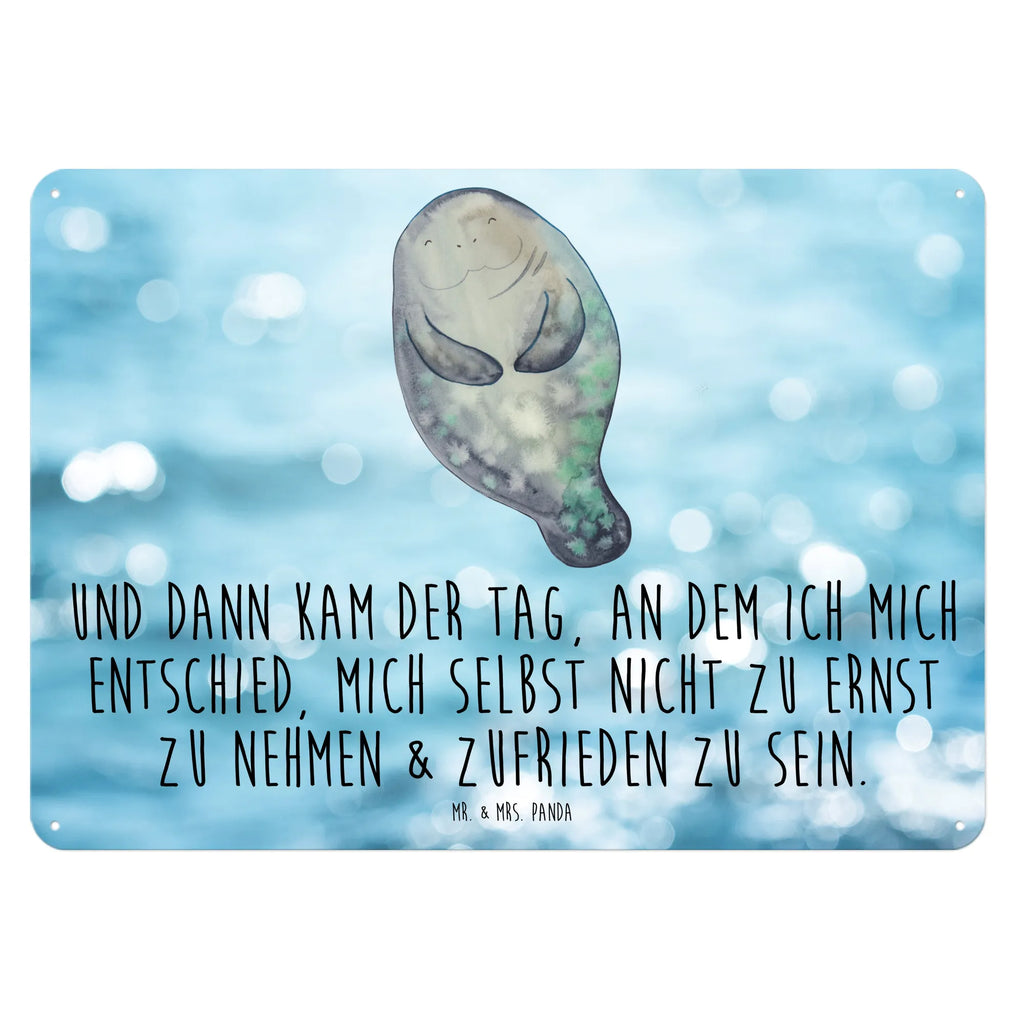 Blechschild Seekuh Happy Blechschild Zum Aufhängen, Wandschild Metall, Blechschild, Blechschild Büro, Blechschild Küche, Dekoschild Metall, Blechschild Groß, Türschild Metall, Blechschild Für Männer, Blechschild Für Frauen, Meer, Meerestiere, Urlaub, Neustart, Zufrieden, Selbstliebe, Seekuh, Freundin, Achtsamkeit, Neuanfang, Seekühe, Liebeskummer, Respekt