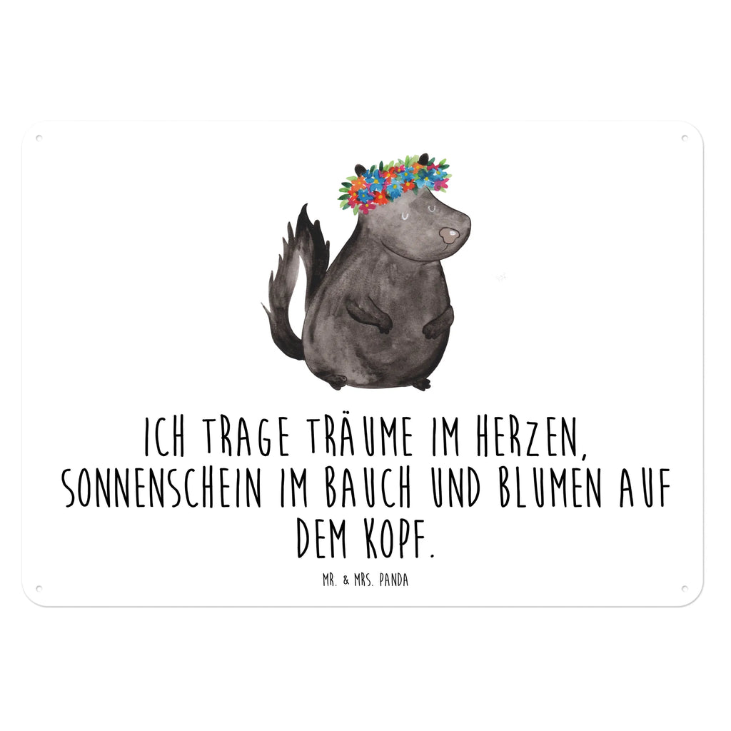 Blechschild Stinktier Mädchen Blechschild Küche, Blechschild Für Frauen, Wandschild Metall, Türschild Metall, Blechschild, Blechschild Zum Aufhängen, Blechschild Groß, Dekoschild Metall, Blechschild Für Männer, Blechschild Büro, Stinktier, Skunk, Namaste, Yoga, Stinki, Wildtier, Raubtier, Stinker