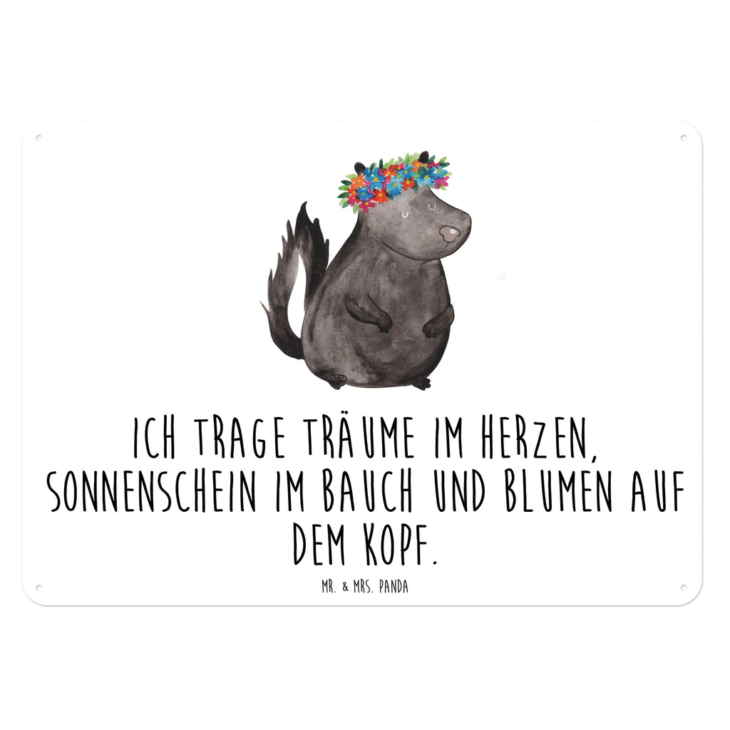 Blechschild Stinktier Mädchen Blechschild Küche, Blechschild Für Frauen, Wandschild Metall, Türschild Metall, Blechschild, Blechschild Zum Aufhängen, Blechschild Groß, Dekoschild Metall, Blechschild Für Männer, Blechschild Büro, Stinktier, Skunk, Namaste, Yoga, Stinki, Wildtier, Raubtier, Stinker
