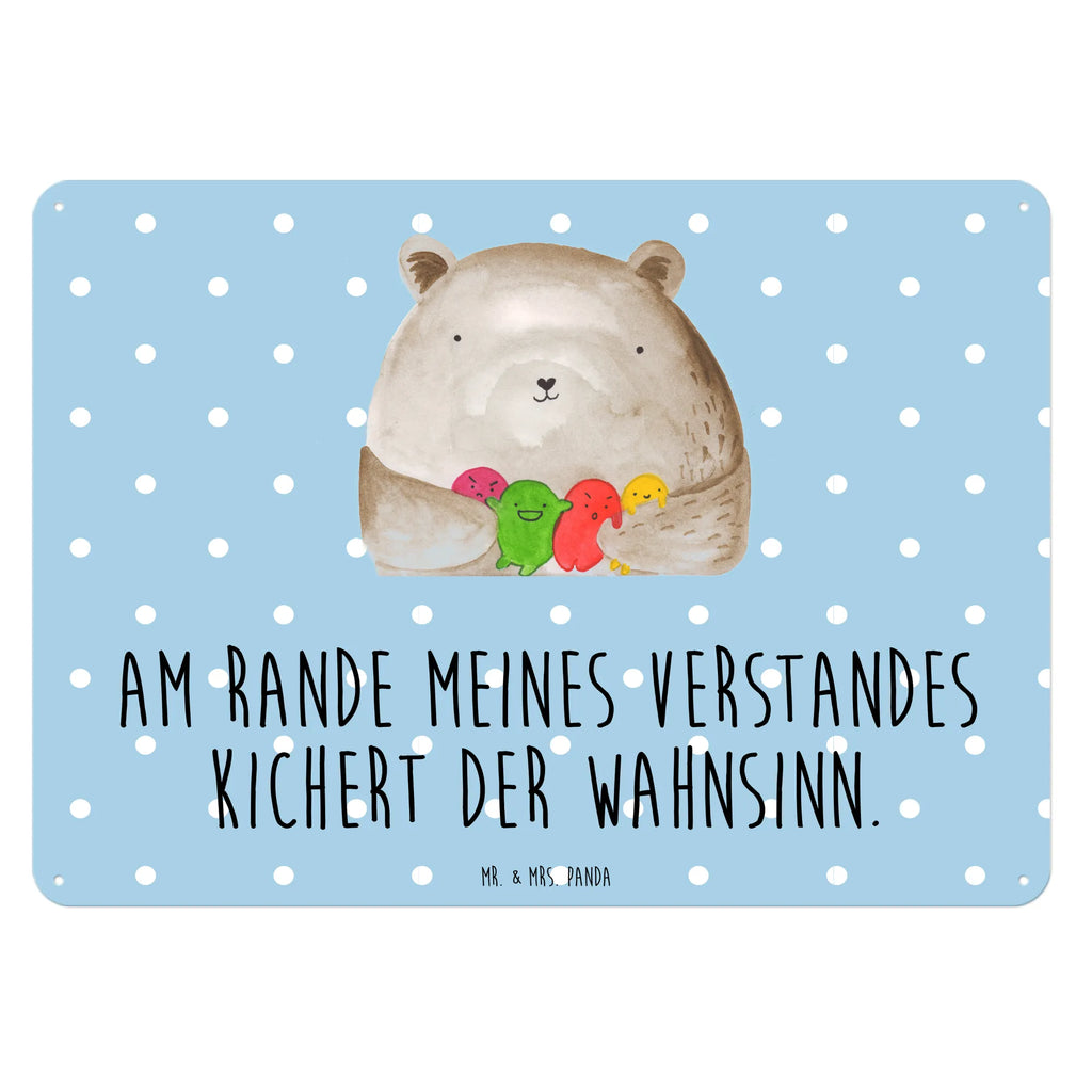 Blechschild Bär Gefühl Dekoschild Metall, Blechschild Küche, Blechschild Für Frauen, Blechschild Groß, Wandschild Metall, Blechschild, Blechschild Büro, Blechschild Für Männer, Türschild Metall, Blechschild Zum Aufhängen, Teddy, Bär, Teddybär, Durchgedreht, Verrückt, Wahnsinn