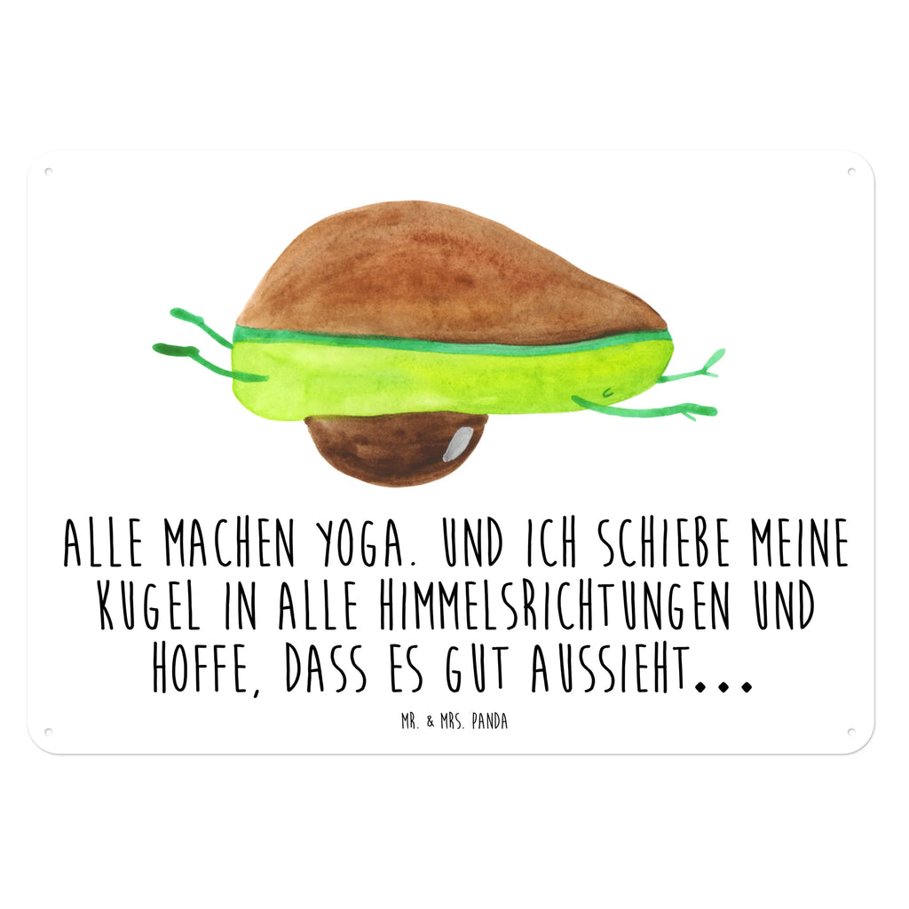 Blechschild Avocado Yoga Blechschild Groß, Blechschild Büro, Dekoschild Metall, Blechschild Küche, Blechschild, Blechschild Zum Aufhängen, Blechschild Für Männer, Blechschild Für Frauen, Wandschild Metall, Türschild Metall, Vegan, Veggie, Avocado, Gesund, Avocado Yoga Vegan