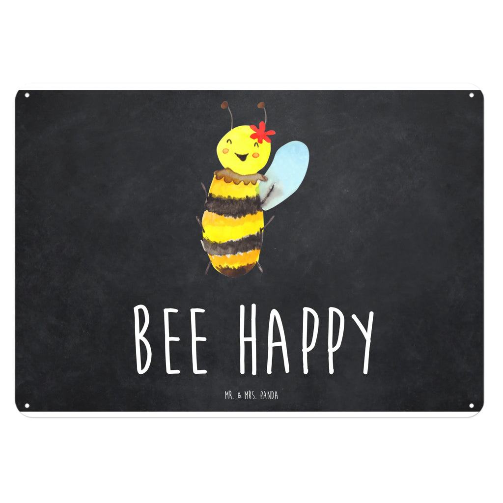 Blechschild Biene Happy Blechschild Küche, Dekoschild Metall, Blechschild Groß, Blechschild, Blechschild Büro, Wandschild Metall, Blechschild Für Frauen, Türschild Metall, Blechschild Für Männer, Blechschild Zum Aufhängen, Hummel, Biene, Wespe