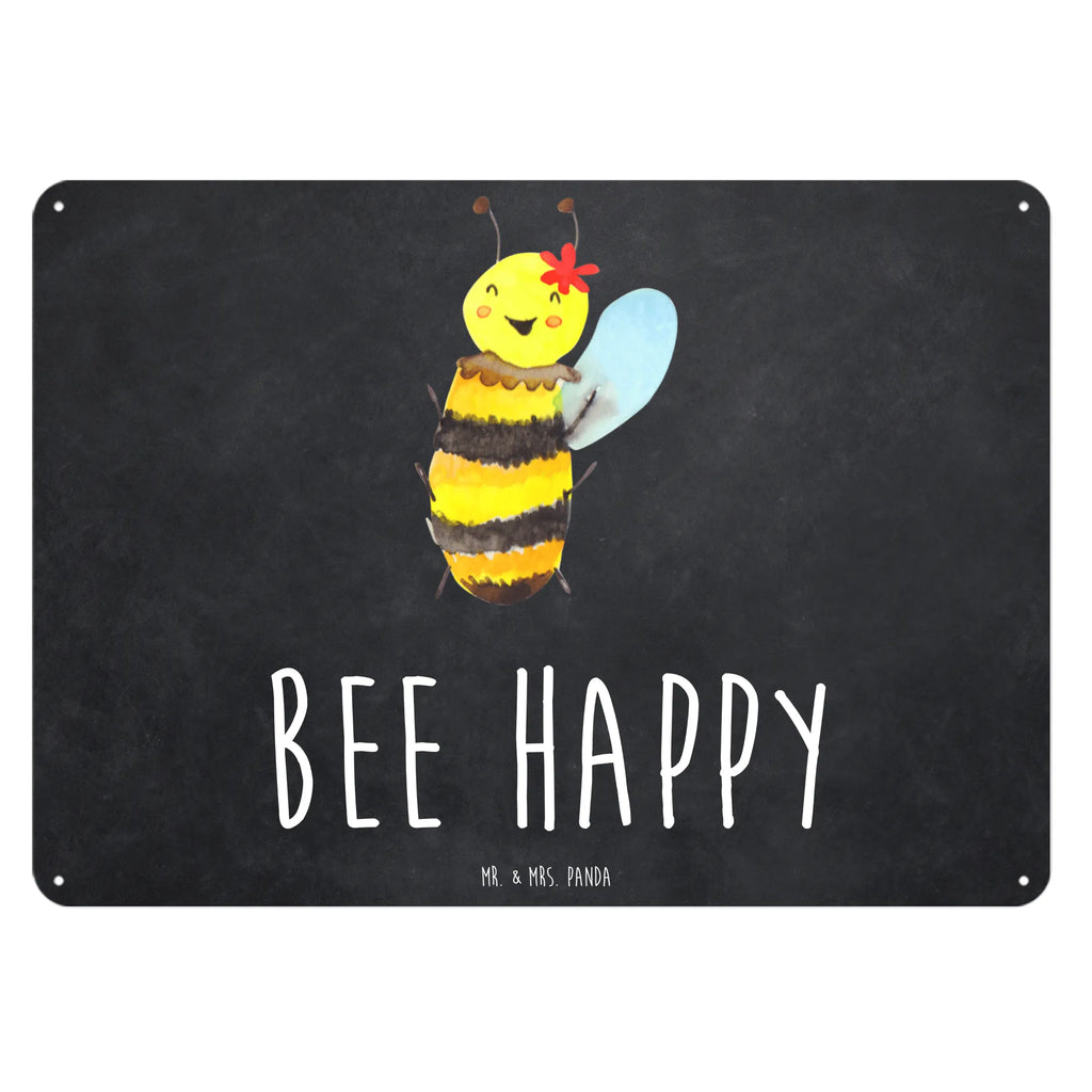 Blechschild Biene Happy Blechschild Küche, Dekoschild Metall, Blechschild Groß, Blechschild, Blechschild Büro, Wandschild Metall, Blechschild Für Frauen, Türschild Metall, Blechschild Für Männer, Blechschild Zum Aufhängen, Hummel, Biene, Wespe