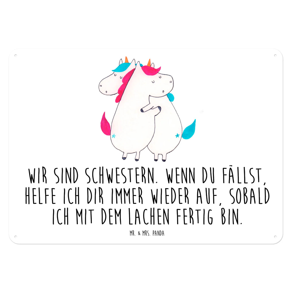 Blechschild Einhörner Umarmen Blechschild Für Männer, Türschild Metall, Blechschild Groß, Blechschild Büro, Blechschild, Wandschild Metall, Dekoschild Metall, Blechschild Küche, Blechschild Für Frauen, Blechschild Zum Aufhängen, Unicorn, Einhorn, Einhörner, Einhorn Deko, Schwestern, Freundinnen, Freundin, Geschwister, Liebe, Sister, BFF, Familie, Schwester