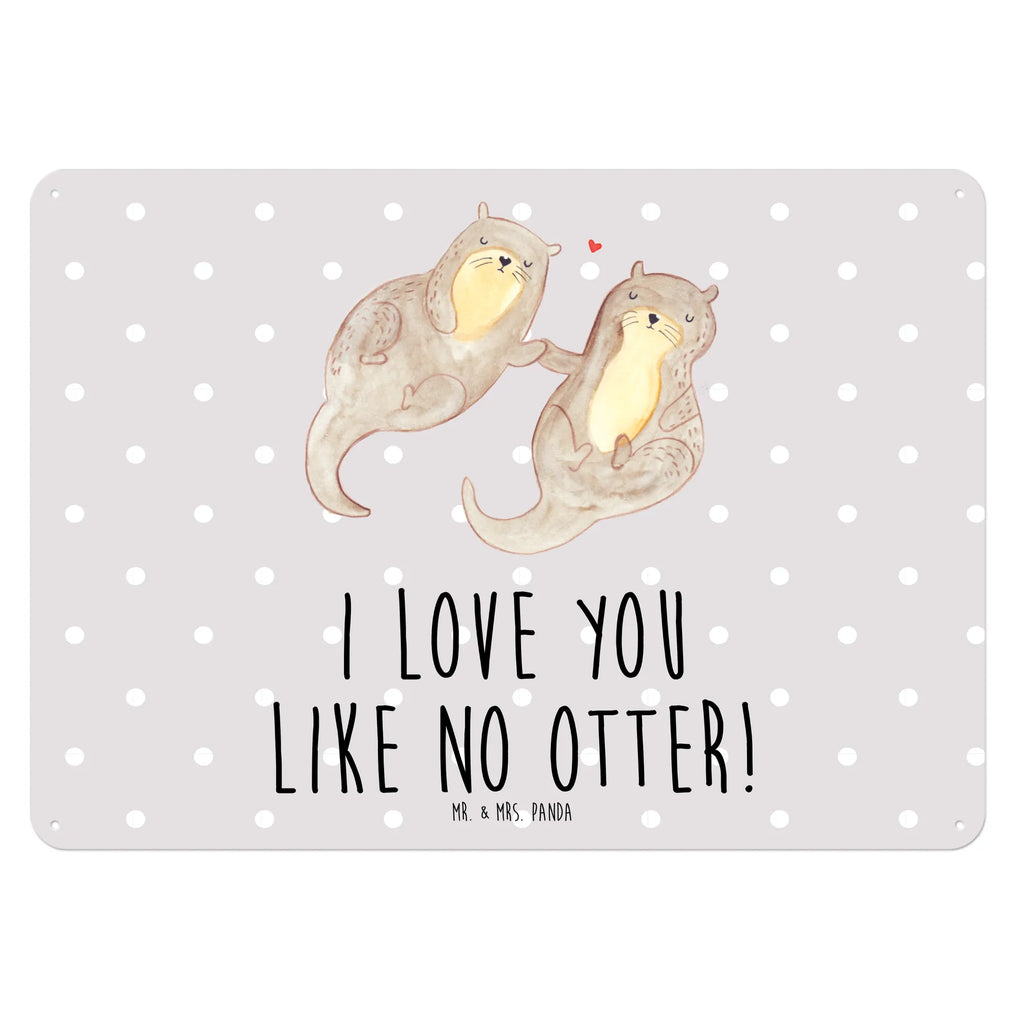 Blechschild Otter Hände halten Blechschild Zum Aufhängen, Blechschild Für Frauen, Blechschild, Türschild Metall, Blechschild Büro, Blechschild Für Männer, Dekoschild Metall, Wandschild Metall, Blechschild Groß, Blechschild Küche, Otter, Seeotter, Fischotter, Otter Seeotter See Otter