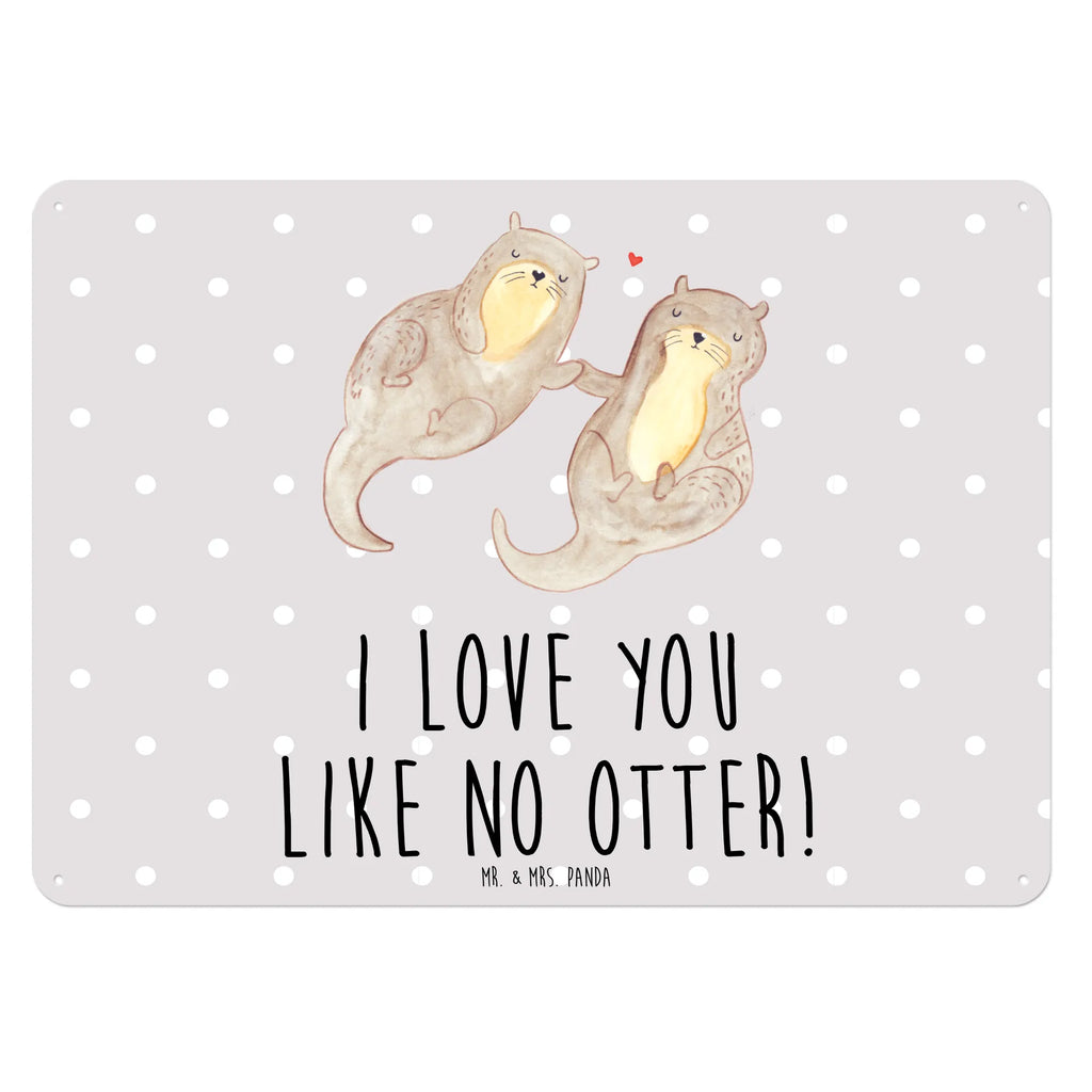 Blechschild Otter Hände halten Blechschild Zum Aufhängen, Blechschild Für Frauen, Blechschild, Türschild Metall, Blechschild Büro, Blechschild Für Männer, Dekoschild Metall, Wandschild Metall, Blechschild Groß, Blechschild Küche, Otter, Seeotter, Fischotter, Otter Seeotter See Otter