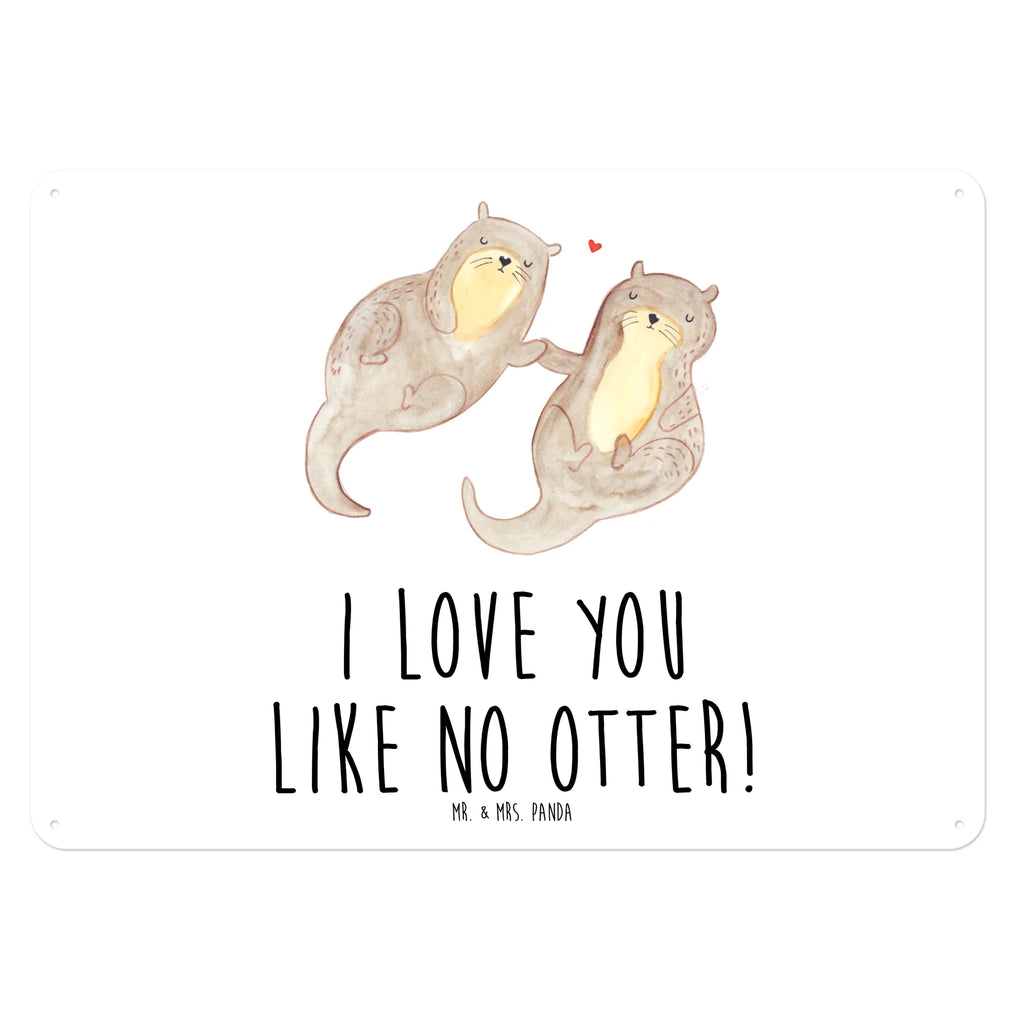 Blechschild Otter Hände halten Blechschild Zum Aufhängen, Blechschild Für Frauen, Blechschild, Türschild Metall, Blechschild Büro, Blechschild Für Männer, Dekoschild Metall, Wandschild Metall, Blechschild Groß, Blechschild Küche, Otter, Seeotter, Fischotter, Otter Seeotter See Otter