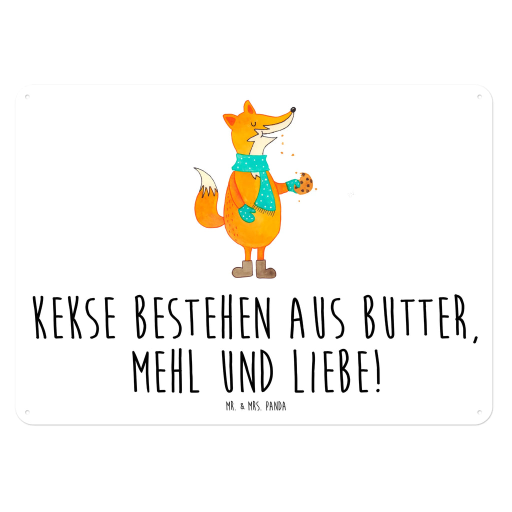 Blechschild Fuchs Keks Blechschild Für Männer, Blechschild Für Frauen, Blechschild Groß, Blechschild, Dekoschild Metall, Blechschild Zum Aufhängen, Blechschild Büro, Wandschild Metall, Türschild Metall, Blechschild Küche, Fuchs, Kekse, Plätzchen, Küche Deko, Füchse, Winter, Backen Spruch, Weihnachtszeit, Liebe