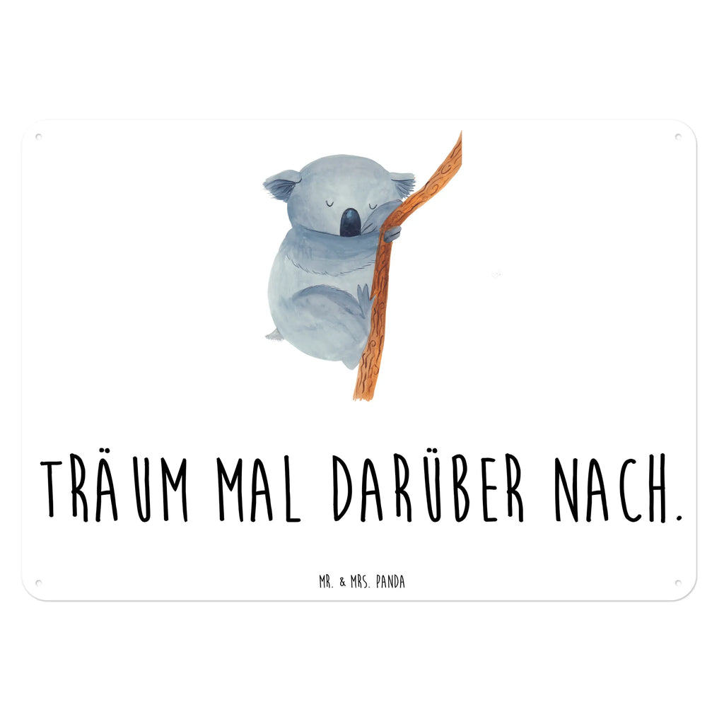 Blechschild Koalabär Blechschild Groß, Blechschild Zum Aufhängen, Türschild Metall, Blechschild Küche, Wandschild Metall, Dekoschild Metall, Blechschild Für Männer, Blechschild Für Frauen, Blechschild Büro, Blechschild, Tiere, Gute Laune, Tiermotive, Lustige Sprüche, Koalabär, schlafen, Traumland, Traum, Träumen, Koala, Bär, Schlafzimmer