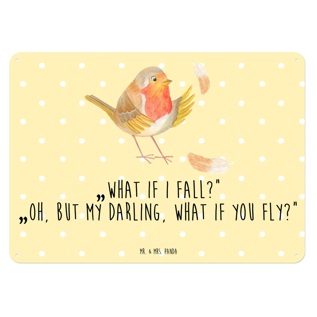 Blechschild Rotkehlchen mit Federn Türschild Metall, Blechschild Für Männer, Blechschild, Dekoschild Metall, Blechschild Zum Aufhängen, Blechschild Groß, Blechschild Küche, Blechschild Büro, Wandschild Metall, Blechschild Für Frauen, Tiermotive, Gute Laune, Tiere, Lustige Sprüche, What If I Fall, Motivation Sprüche, Spruch Motivation, fliegen, Spruch Mut, Rotkehlchen, Vogel, Motivationsbilder