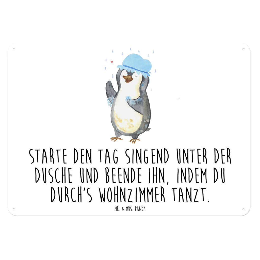 Blechschild Pinguin duscht Blechschild Für Frauen, Dekoschild Metall, Blechschild Für Männer, Blechschild Groß, Blechschild Küche, Blechschild Zum Aufhängen, Wandschild Metall, Blechschild, Blechschild Büro, Türschild Metall, Pinguin, Dusche, glücklich sein, Pinguine, Duschen, Motivation, Neuanfang, Lebensmotto, Neustart