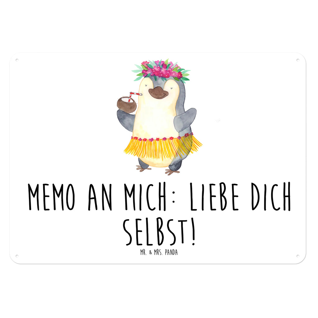 Blechschild Pinguin Kokosnuss Blechschild Für Männer, Türschild Metall, Blechschild Groß, Blechschild Küche, Dekoschild Metall, Blechschild Für Frauen, Blechschild Büro, Wandschild Metall, Blechschild Zum Aufhängen, Blechschild, Pinguin, Hawaii, Aloha, Pinguine, Urlaub, Kokosnuss