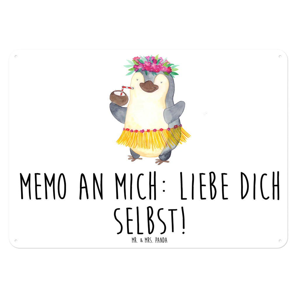 Blechschild Pinguin Kokosnuss Blechschild Für Männer, Türschild Metall, Blechschild Groß, Blechschild Küche, Dekoschild Metall, Blechschild Für Frauen, Blechschild Büro, Wandschild Metall, Blechschild Zum Aufhängen, Blechschild, Pinguin, Hawaii, Aloha, Pinguine, Urlaub, Kokosnuss