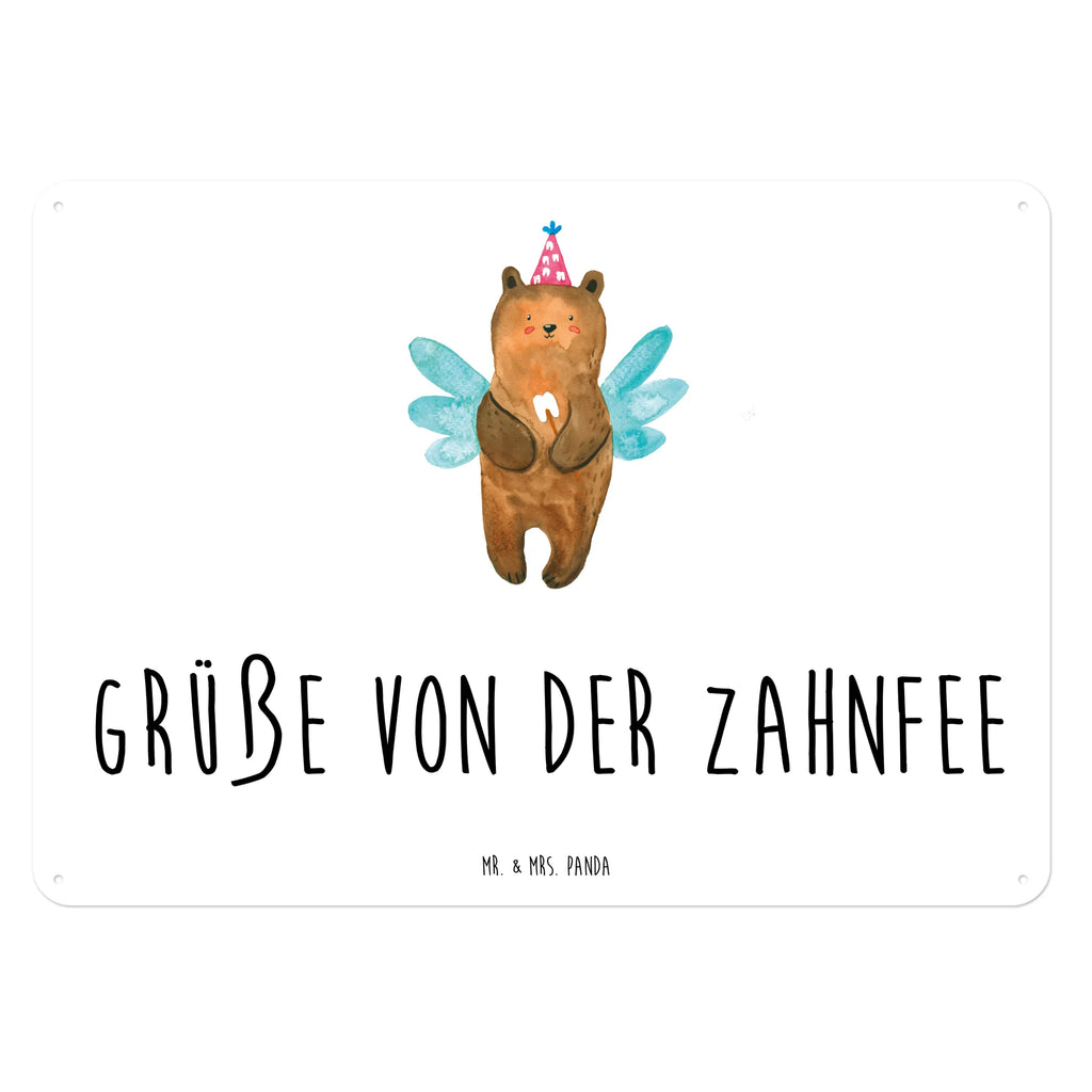 Blechschild Bär Zahnfee Dekoschild Metall, Blechschild Küche, Blechschild Zum Aufhängen, Türschild Metall, Wandschild Metall, Blechschild Für Männer, Blechschild Groß, Blechschild Für Frauen, Blechschild, Blechschild Büro, Teddy, Bär, Teddybär, Erster Zahn, Fee, Zahnfee, Milchzahn