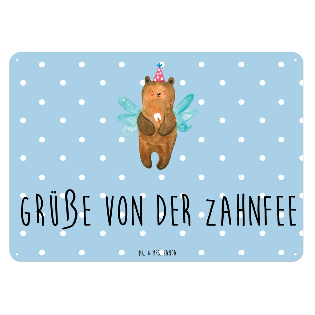 Blechschild Bär Zahnfee Dekoschild Metall, Blechschild Küche, Blechschild Zum Aufhängen, Türschild Metall, Wandschild Metall, Blechschild Für Männer, Blechschild Groß, Blechschild Für Frauen, Blechschild, Blechschild Büro, Teddy, Bär, Teddybär, Erster Zahn, Fee, Zahnfee, Milchzahn