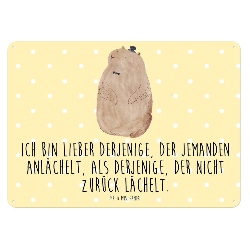 Blechschild Murmeltier Blechschild Für Männer, Dekoschild Metall, Blechschild Für Frauen, Blechschild Büro, Blechschild, Blechschild Groß, Wandschild Metall, Türschild Metall, Blechschild Küche, Blechschild Zum Aufhängen, Tiere, Gute Laune, Tiermotive, Lustige Sprüche, Fröhlichkeit, Respekt, Murmeltier, Anstand, Knigge, Freundlichkeit