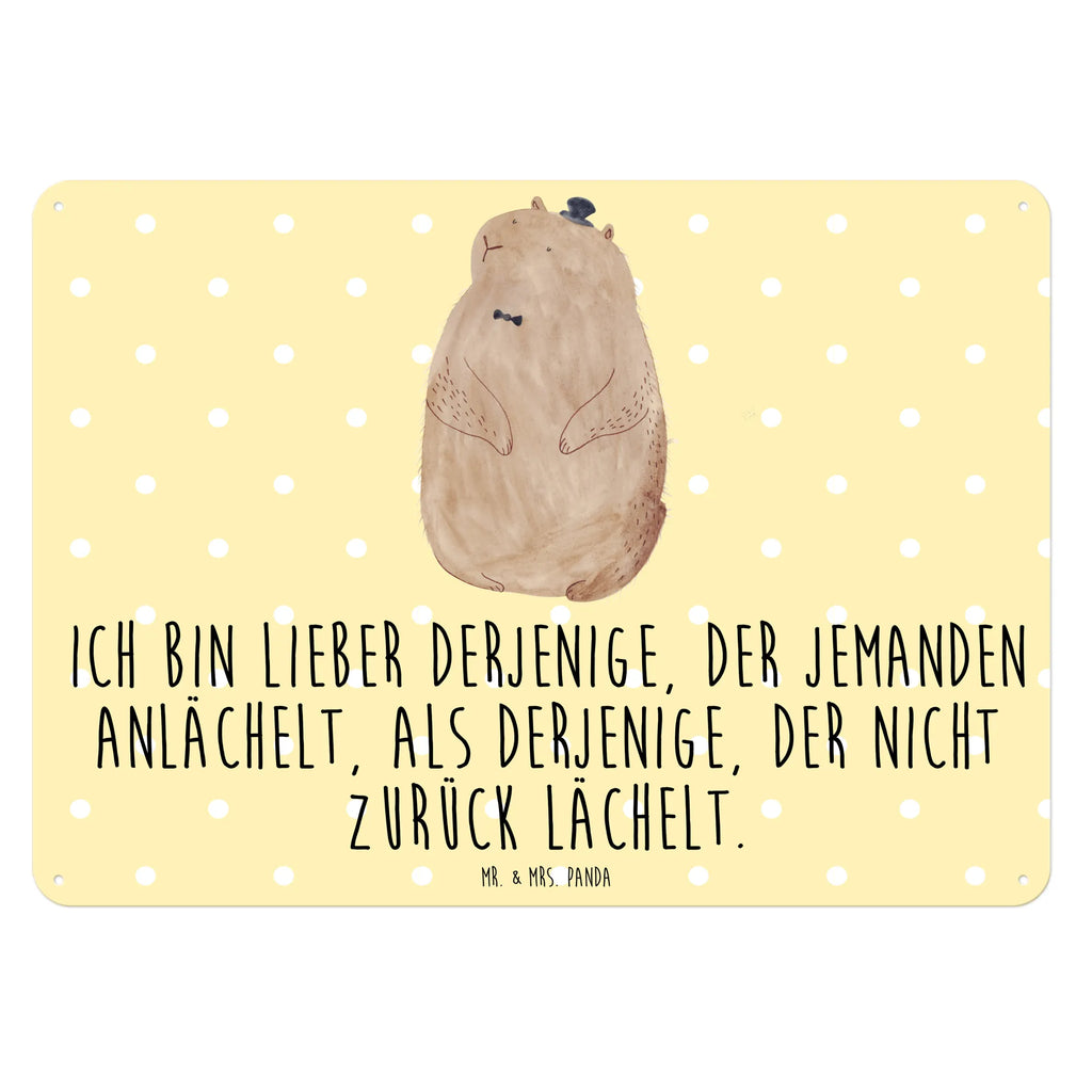 Blechschild Murmeltier Blechschild Für Männer, Dekoschild Metall, Blechschild Für Frauen, Blechschild Büro, Blechschild, Blechschild Groß, Wandschild Metall, Türschild Metall, Blechschild Küche, Blechschild Zum Aufhängen, Tiere, Gute Laune, Tiermotive, Lustige Sprüche, Fröhlichkeit, Respekt, Murmeltier, Anstand, Knigge, Freundlichkeit