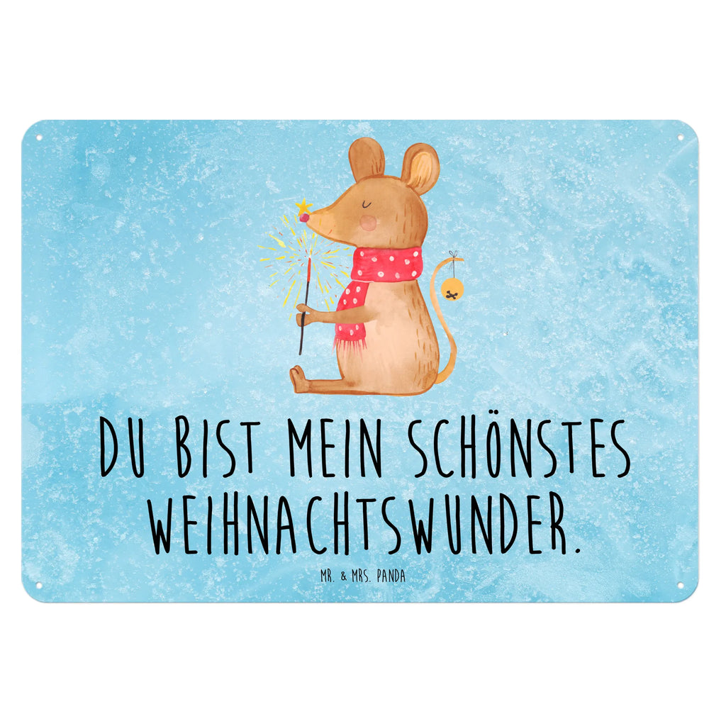 Blechschild Maus Weihnachten Türschild Metall, Wandschild Metall, Blechschild, Blechschild Groß, Blechschild Zum Aufhängen, Blechschild Für Frauen, Blechschild Büro, Blechschild Küche, Blechschild Für Männer, Dekoschild Metall, Wintermotiv, Nikolaus, Heiligabend, Advent, Weihnachten, Weihnachtsdeko, Winter, Maus, Frohe Weihnachten, Mäuschen, Weihnachtsmotiv, Weihnachtsgruß, Weihnachtswunder