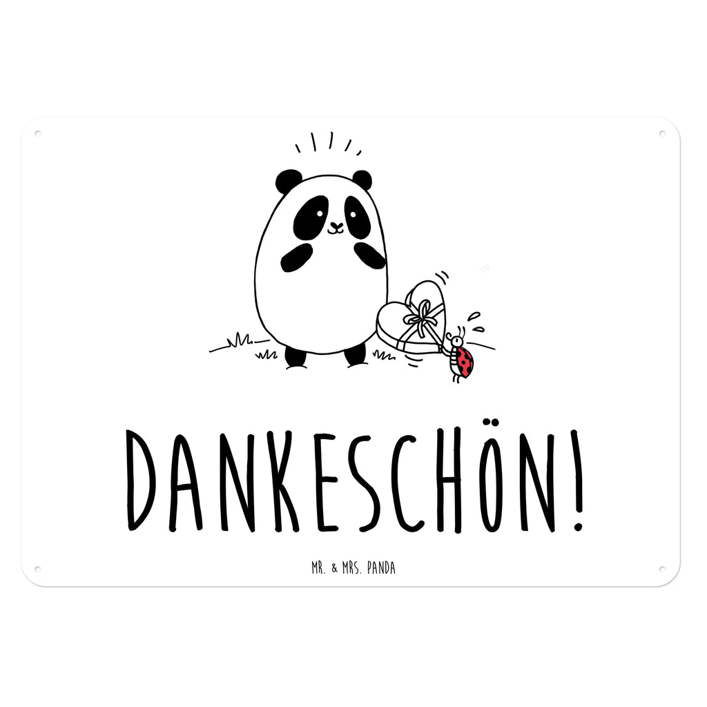 Blechschild Panda Dankeschön Blechschild Zum Aufhängen, Blechschild Für Männer, Blechschild Groß, Blechschild Für Frauen, Blechschild, Blechschild Büro, Dekoschild Metall, Wandschild Metall, Türschild Metall, Blechschild Küche