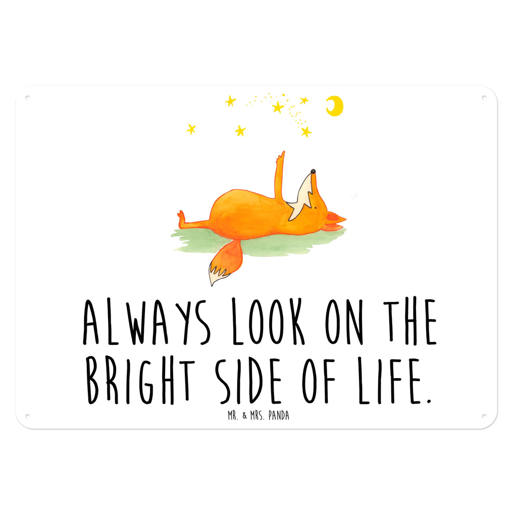 Blechschild Fuchs Sterne Blechschild, Blechschild Für Männer, Dekoschild Metall, Türschild Metall, Blechschild Für Frauen, Blechschild Groß, Blechschild Zum Aufhängen, Blechschild Küche, Wandschild Metall, Blechschild Büro, Fuchs, Füchse, Tröstende Worte, Spruch schön, Romantik, Always Look On The Bright Side Of Life, Spruch Positiv
