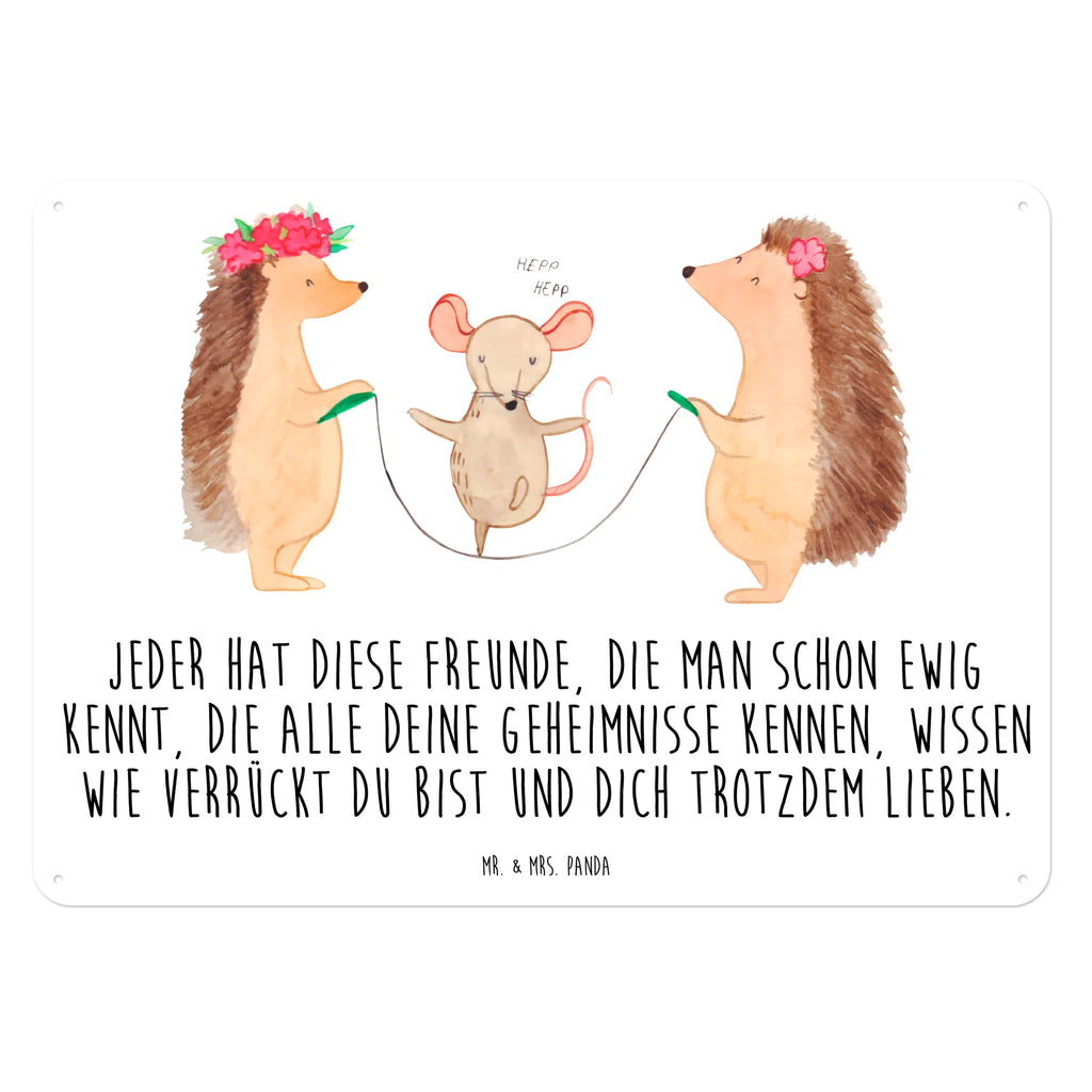 Tin sign Hedgehog skipping Türschild Metall, Dekoschild Metall, Blechschild, Blechschild Küche, Blechschild Zum Aufhängen, Blechschild Groß, Wandschild Metall, Blechschild Für Frauen, Blechschild Büro, Blechschild Für Männer, Tiere, Gute Laune, Tiermotive, Lustige Sprüche, Igel, Kinder, Maus, Seilspringen, Kindergarten, Seilhüpfen