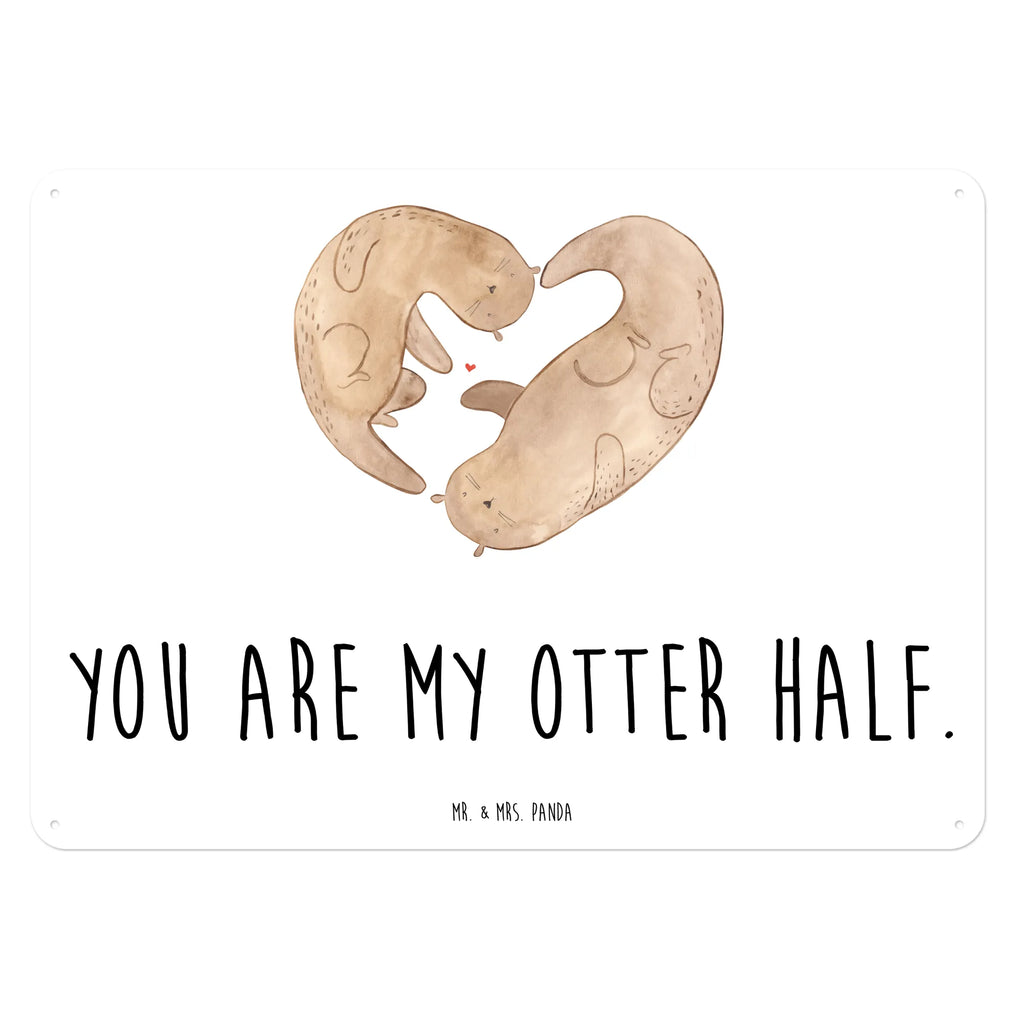 Blechschild Otter Herz Blechschild Büro, Türschild Metall, Dekoschild Metall, Blechschild Für Männer, Blechschild Zum Aufhängen, Blechschild Küche, Blechschild Groß, Blechschild Für Frauen, Wandschild Metall, Blechschild, Otter, Seeotter, Fischotter, Verlobung, Liebesbeweis, Liebesgeschenk, Liebe, Love You, Bessere Hälfte, Gemeinsames Leben, Jahrestag, Hochzeitstag, Herz