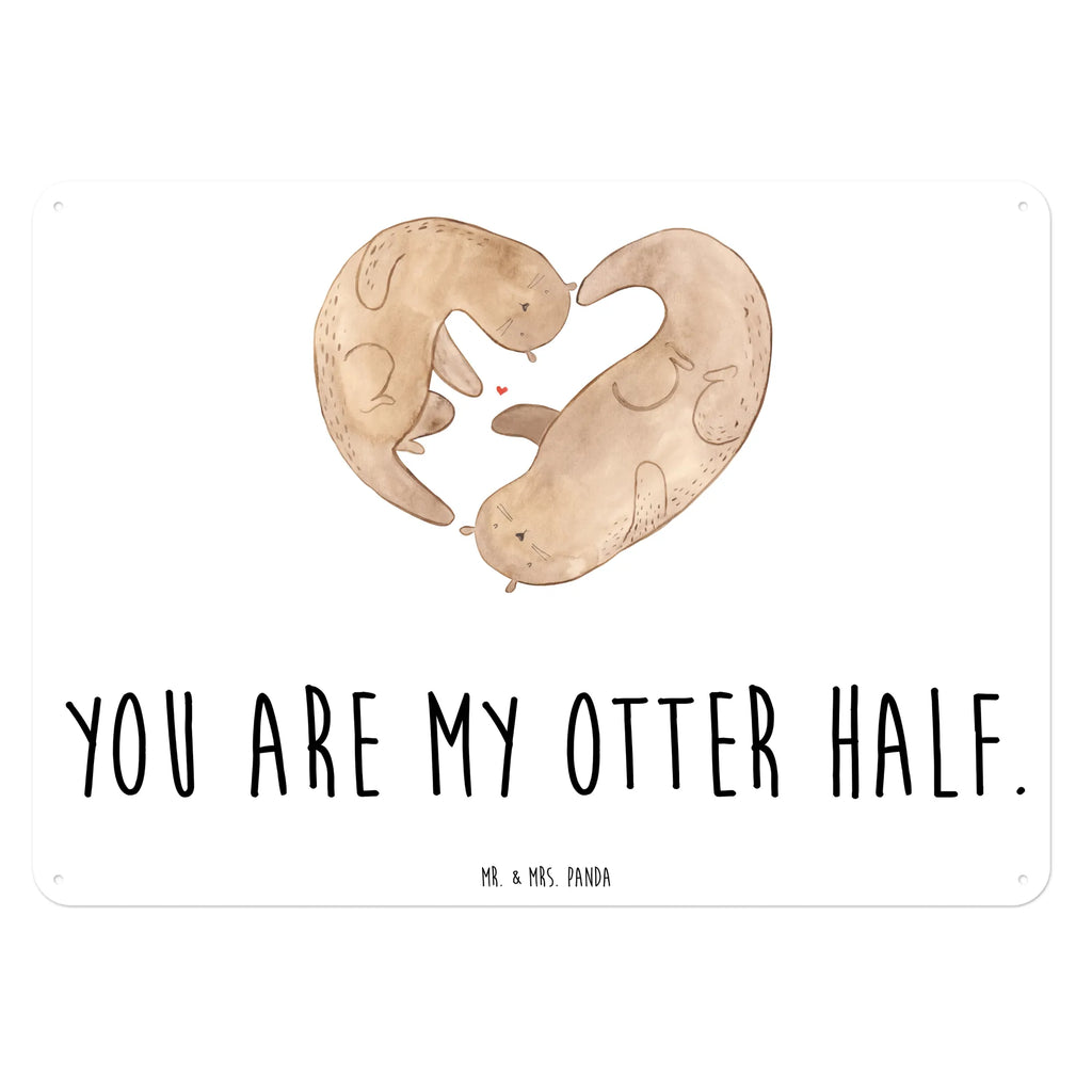 Blechschild Otter Herz Blechschild Büro, Türschild Metall, Dekoschild Metall, Blechschild Für Männer, Blechschild Zum Aufhängen, Blechschild Küche, Blechschild Groß, Blechschild Für Frauen, Wandschild Metall, Blechschild, Otter, Seeotter, Fischotter, Verlobung, Liebesbeweis, Liebesgeschenk, Liebe, Love You, Bessere Hälfte, Gemeinsames Leben, Jahrestag, Hochzeitstag, Herz