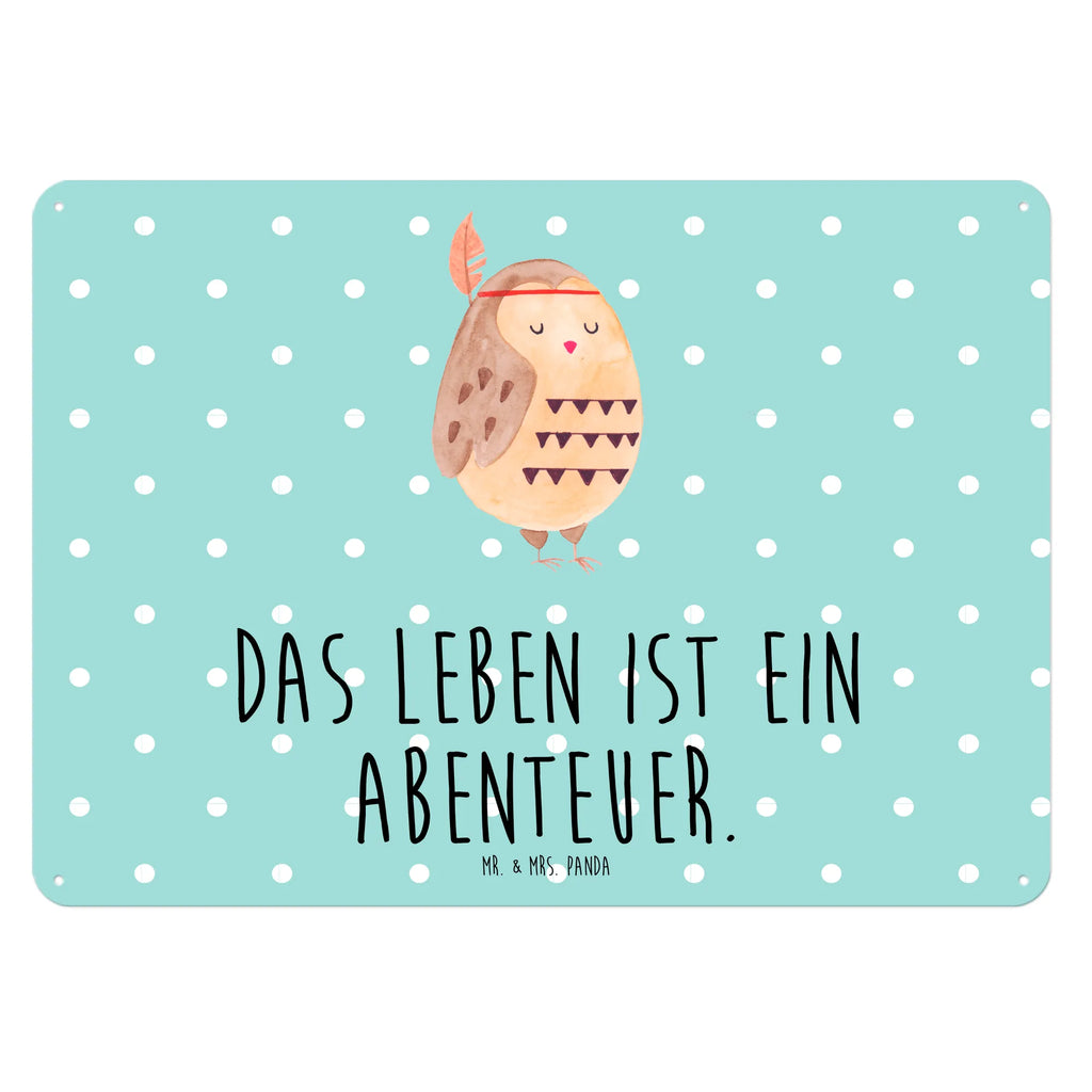 Blechschild Eule Federschmuck Blechschild Für Männer, Blechschild, Dekoschild Metall, Wandschild Metall, Blechschild Küche, Türschild Metall, Blechschild Für Frauen, Blechschild Zum Aufhängen, Blechschild Büro, Blechschild Groß, Eule, Federschmuck, Owl, Eule Deko, Dekoration, Das Leben Ist Ein Abenteuer, Reisespruch