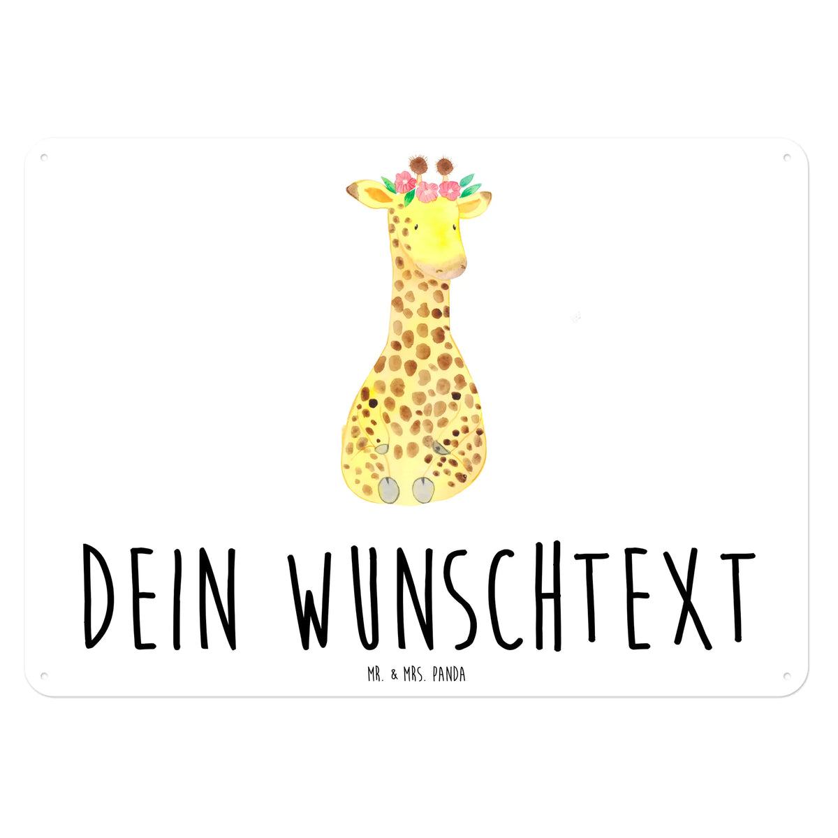 Personalisiertes Blechschild Giraffe Blumenkranz Metallschild Personalisiert, Metallschild Mit Namen, Personalisiertes Metallschild, Personalisierbares Blechschild, Personalisiertes Schild, Blechschild Personalisiert, Blechschild Mit Namen, Metallschild Mit Wunschtext, Schild personalisiert, Schild mit Namen, Blechschild Mit Wunschtext, Schild mit eigenem Text, Personalisiertes Blechschild, Wildtiere, Afrika, Abenteurer, Giraffe, Blumenkranz, Selbstliebe, Freundin