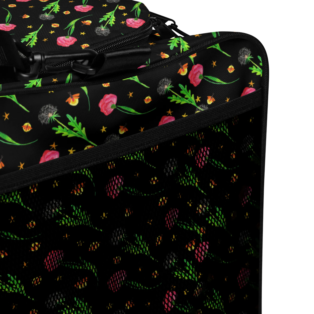 Travel bag Firefly Design Reisetasche Handgepäck, Handgepäck Reisetasche, Reisetasche groß, Reisetasche Damen, Weekender, Wochenendtrip, Reisetasche, Reisetaschen, Damen Reisetasche, Herren Reisetasche, Städtetrip, Sporttasche, Reisetasche Herren, Große Reisetasche, Blumen, Pusteblumen, Muster, Glühwürmchen