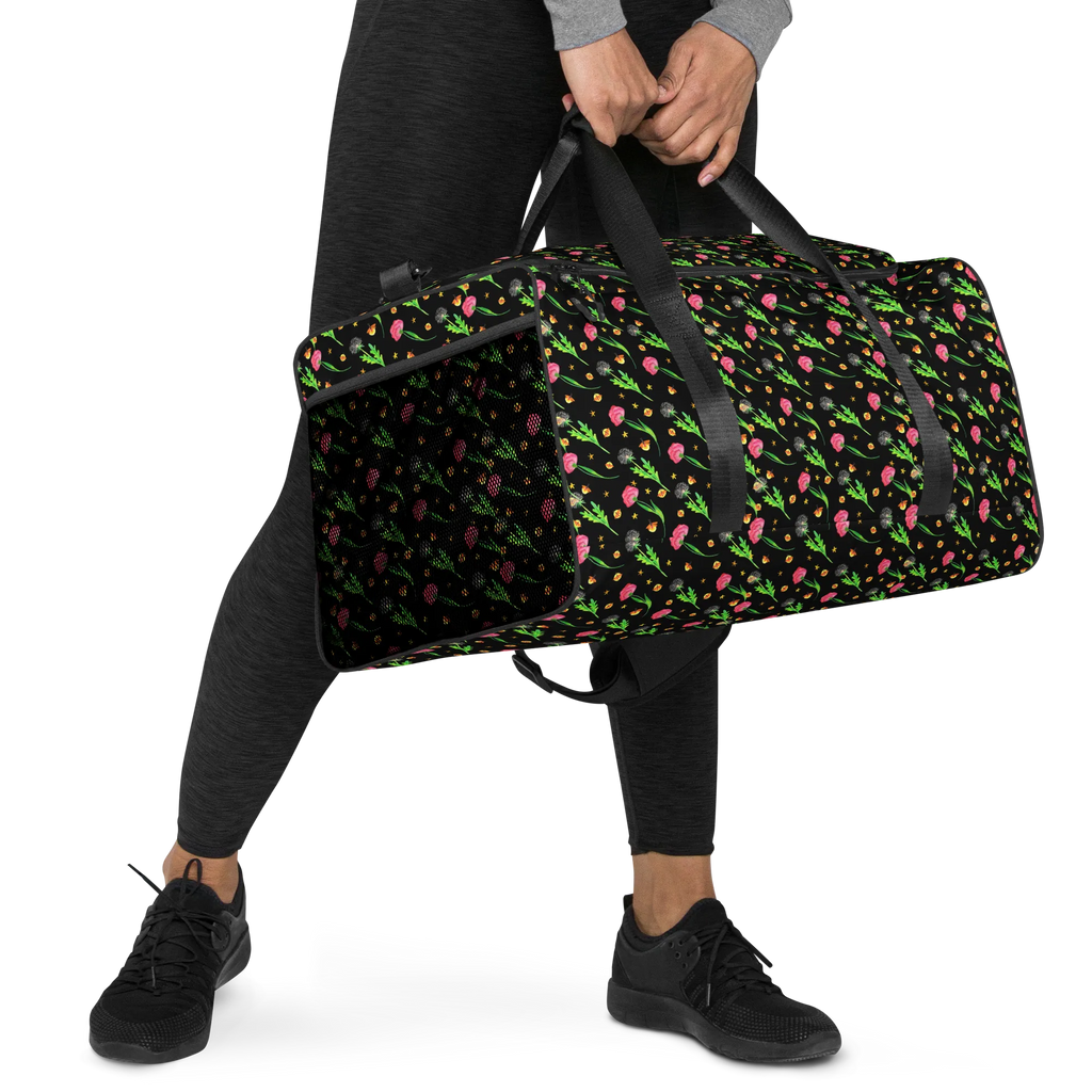 Travel bag Firefly Design Reisetasche Handgepäck, Handgepäck Reisetasche, Reisetasche groß, Reisetasche Damen, Weekender, Wochenendtrip, Reisetasche, Reisetaschen, Damen Reisetasche, Herren Reisetasche, Städtetrip, Sporttasche, Reisetasche Herren, Große Reisetasche, Blumen, Pusteblumen, Muster, Glühwürmchen
