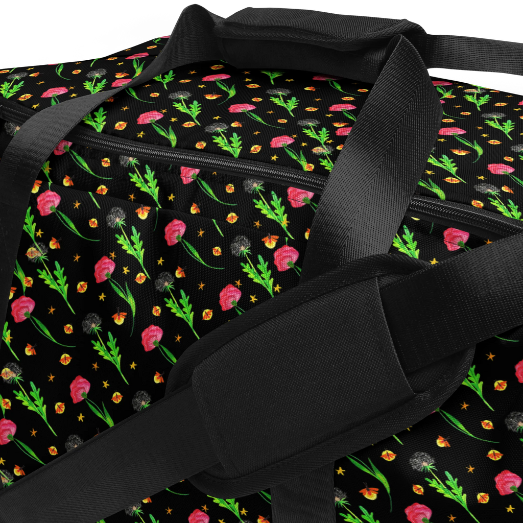 Travel bag Firefly Design Reisetasche Handgepäck, Handgepäck Reisetasche, Reisetasche groß, Reisetasche Damen, Weekender, Wochenendtrip, Reisetasche, Reisetaschen, Damen Reisetasche, Herren Reisetasche, Städtetrip, Sporttasche, Reisetasche Herren, Große Reisetasche, Blumen, Pusteblumen, Muster, Glühwürmchen