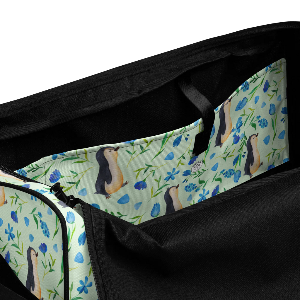 Reisetasche Pinguinliebe Design Damen Reisetasche, Reisetasche Herren, Reisetasche groß, Reisetaschen, Reisetasche Handgepäck, Handgepäck Reisetasche, Reisetasche, Sporttasche, Wochenendtrip, Weekender, Herren Reisetasche, Reisetasche Damen, Städtetrip, Große Reisetasche, Aquarell, Blaue Blumen, Blumen, Pinguine, Muster, Pinguin