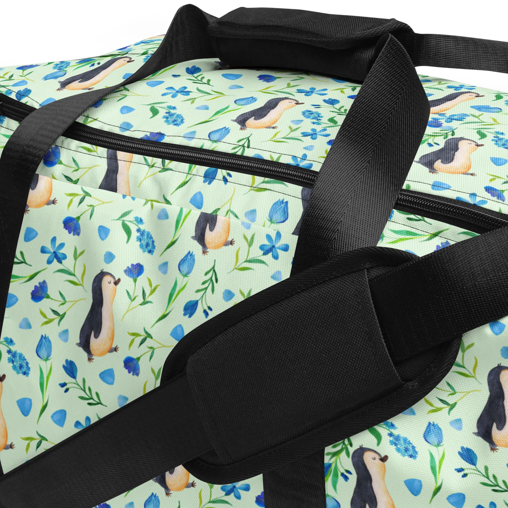 Reisetasche Pinguinliebe Design Damen Reisetasche, Reisetasche Herren, Reisetasche groß, Reisetaschen, Reisetasche Handgepäck, Handgepäck Reisetasche, Reisetasche, Sporttasche, Wochenendtrip, Weekender, Herren Reisetasche, Reisetasche Damen, Städtetrip, Große Reisetasche, Aquarell, Blaue Blumen, Blumen, Pinguine, Muster, Pinguin
