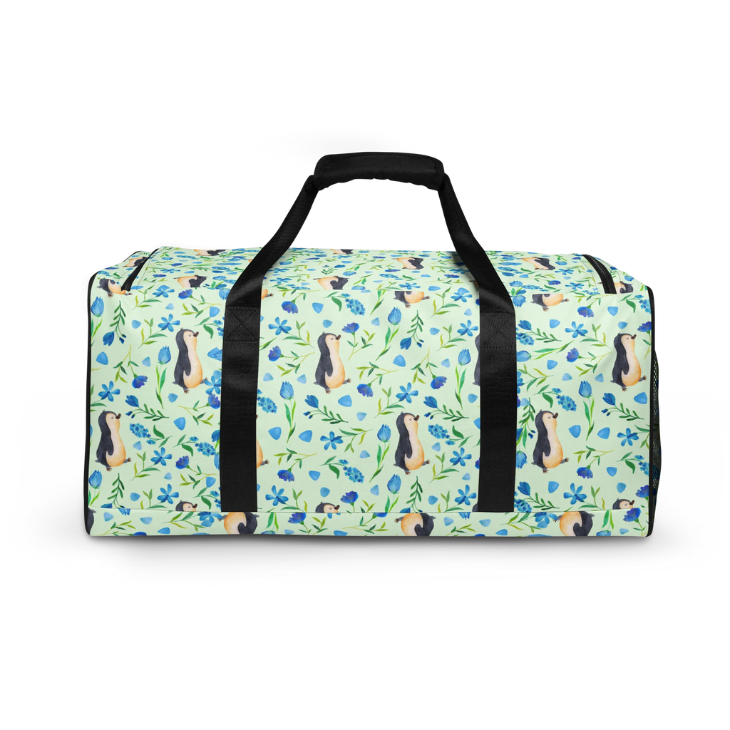 Reisetasche Pinguinliebe Design Damen Reisetasche, Reisetasche Herren, Reisetasche groß, Reisetaschen, Reisetasche Handgepäck, Handgepäck Reisetasche, Reisetasche, Sporttasche, Wochenendtrip, Weekender, Herren Reisetasche, Reisetasche Damen, Städtetrip, Große Reisetasche, Aquarell, Blaue Blumen, Blumen, Pinguine, Muster, Pinguin