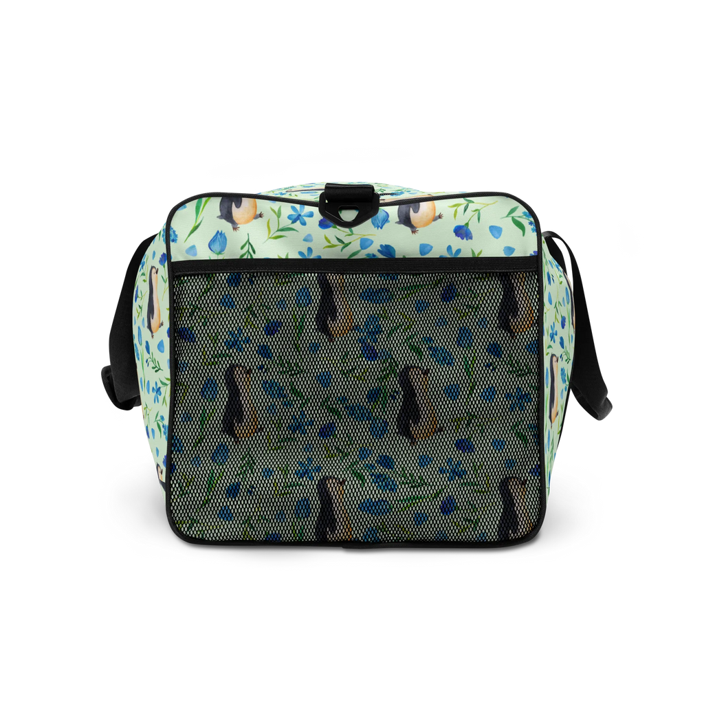 Reisetasche Pinguinliebe Design Damen Reisetasche, Reisetasche Herren, Reisetasche groß, Reisetaschen, Reisetasche Handgepäck, Handgepäck Reisetasche, Reisetasche, Sporttasche, Wochenendtrip, Weekender, Herren Reisetasche, Reisetasche Damen, Städtetrip, Große Reisetasche, Aquarell, Blaue Blumen, Blumen, Pinguine, Muster, Pinguin
