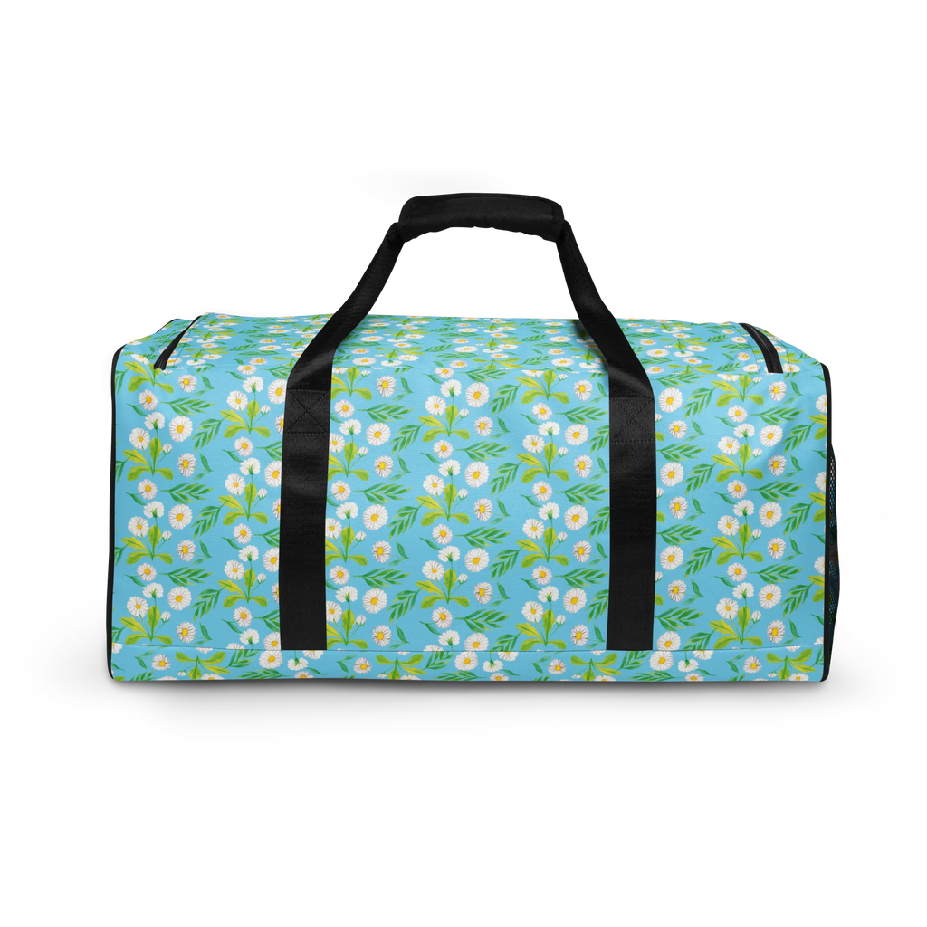 Travel bag urok łąki Wzór Städtetrip, Damen Reisetasche, Wochenendtrip, Reisetaschen, Reisetasche, Reisetasche Damen, Handgepäck Reisetasche, Reisetasche groß, Reisetasche Herren, Reisetasche Handgepäck, Große Reisetasche, Herren Reisetasche, Sporttasche, Weekender, Wiese, Gänseblümchen, Blumen, Muster, Aquarell, Blumenwiese