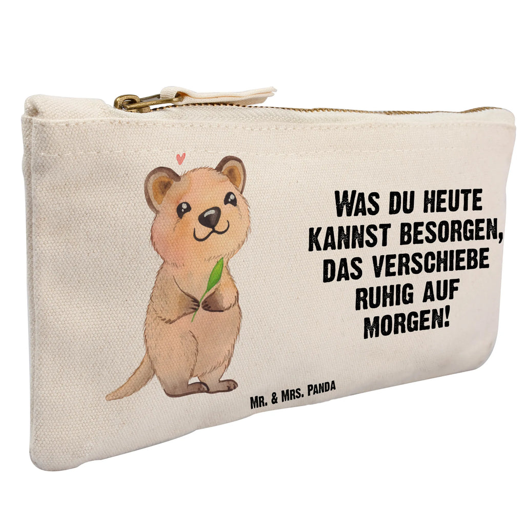 torebka na makijaż Quokka Szczęśliwy Kosmetiktasche, Kosmetikbeutel, aufbewahrungsbeutel, Kulturtasche, Etui, pencil case, Schminktasche, kosmetiktäschchen, beauty tasche, Schminkbeutel, Waschbeutel, Waschtasche, Schlampermäppchen, beauty case, pinsel tasche, utensilientasche, Kulturbeutel, Schminktäschchen, aufbewahrungstasche, Mäppchen, toiletry bag, Stiftemäppchen, Federmappe, Lustige Sprüche, Tiere, Tiermotive, Gute Laune, Lustiger Spruch, Quokka, Niedliches Tier, Verschieben, Dinge Erledigen, Aufschieberitis