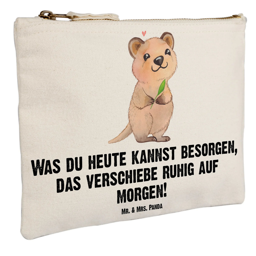 torebka na makijaż Quokka Szczęśliwy Kosmetiktasche, Kosmetikbeutel, aufbewahrungsbeutel, Kulturtasche, Etui, pencil case, Schminktasche, kosmetiktäschchen, beauty tasche, Schminkbeutel, Waschbeutel, Waschtasche, Schlampermäppchen, beauty case, pinsel tasche, utensilientasche, Kulturbeutel, Schminktäschchen, aufbewahrungstasche, Mäppchen, toiletry bag, Stiftemäppchen, Federmappe, Lustige Sprüche, Tiere, Tiermotive, Gute Laune, Lustiger Spruch, Quokka, Niedliches Tier, Verschieben, Dinge Erledigen, Aufschieberitis