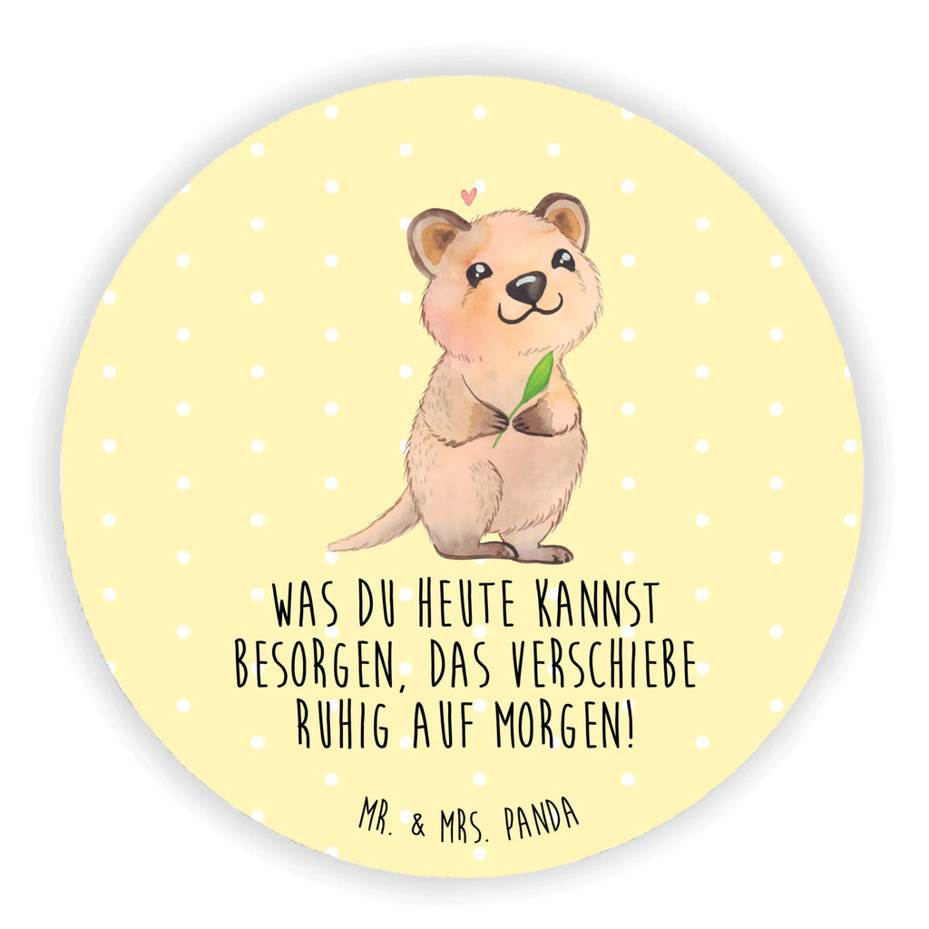 Round magnet Quokka Happy Motivmagnete, Whiteboard Magnet, Kühlschrank Dekoration, Notiz Magnet, Pinnwandmagnet, Dekomagnet, Souvenir Magnet, Kühlschrankmagnet, Tiermotive, Gute Laune, lustige Sprüche, Tiere, Aufschieberitis, Niedliches Tier, Dinge erledigen, Lustiger Spruch, Verschieben, Quokka