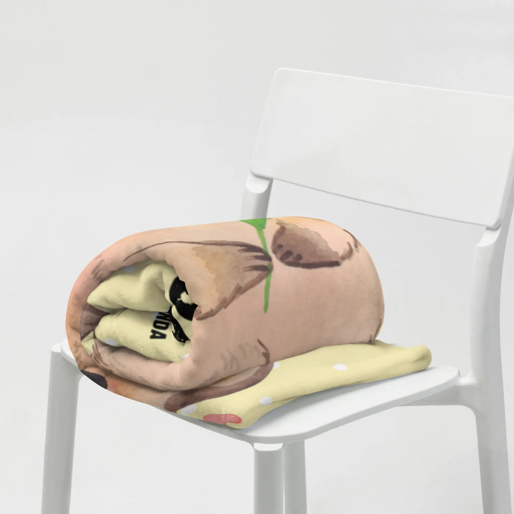 Personalised blanket Quokka Happy Kuscheldecke bedrucken, Personalisierte Decke, Decke bedrucken, Kuscheldecke mit Namen, Decke mit Namen, Tiermotive, Gute Laune, lustige Sprüche, Tiere, Dinge erledigen, Verschieben, Quokka, Niedliches Tier, Lustiger Spruch, Aufschieberitis