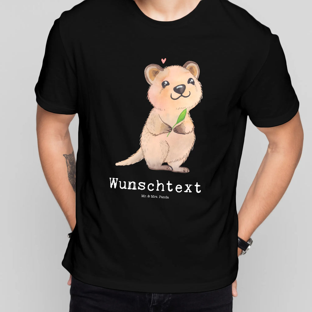 Personalisiertes T-Shirt Quokka Happy T-Shirt Personalisiert, T-Shirt mit Namen, T-Shirt mit Aufruck, Tiere, Tiermotive, Lustige Sprüche, Gute Laune, Niedliches Tier, Lustiger Spruch, Quokka, Verschieben, Aufschieberitis, Dinge Erledigen
