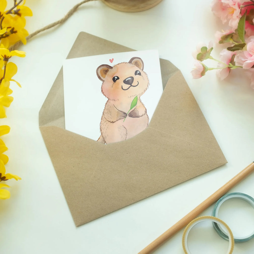 Personalisierte Grußkarte Quokka Happy Personalisierte Glückwunschkarte, Personalisierte Geburtstagskarte, Grußkarte als Geldgeschenk, Grußkarte selber drucken, Personalisiertere Klappkarte, Grußkarten personalisiert, Grußkarte mit persönlichen Nachrichten, Grußkarte mit Namen, Grußkarte selbst gestalten, Personalisierte Karte, Personalisierte Einladungskarte, Personalisierte Hochzeitskarte, Personalisierte Grußkarte, Tiermotive, Gute Laune, lustige Sprüche, Tiere, Aufschieberitis, Lustiger Spruch, Dinge erledigen, Niedliches Tier, Verschieben, Quokka