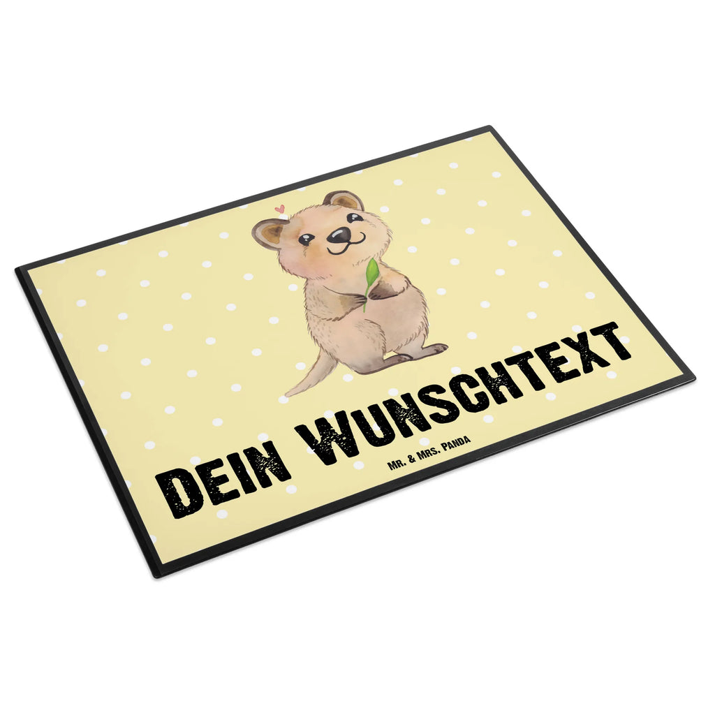 Personalised desk pad Quokka Happy Selbst gestalten, Namensaufdruck, Schreibtischauflage mit Namen, Schreibunterlage mit Namen, Personalisierte Schreibtischauflage, Schreibtisch Unterlagen mit Namen, Personalisierte Schreibtisch Unterlagen, Namenspersonalisierung, Personalisierte Schreibunterlage, Tiermotive, Gute Laune, lustige Sprüche, Tiere, Lustiger Spruch, Niedliches Tier, Aufschieberitis, Verschieben, Dinge erledigen, Quokka