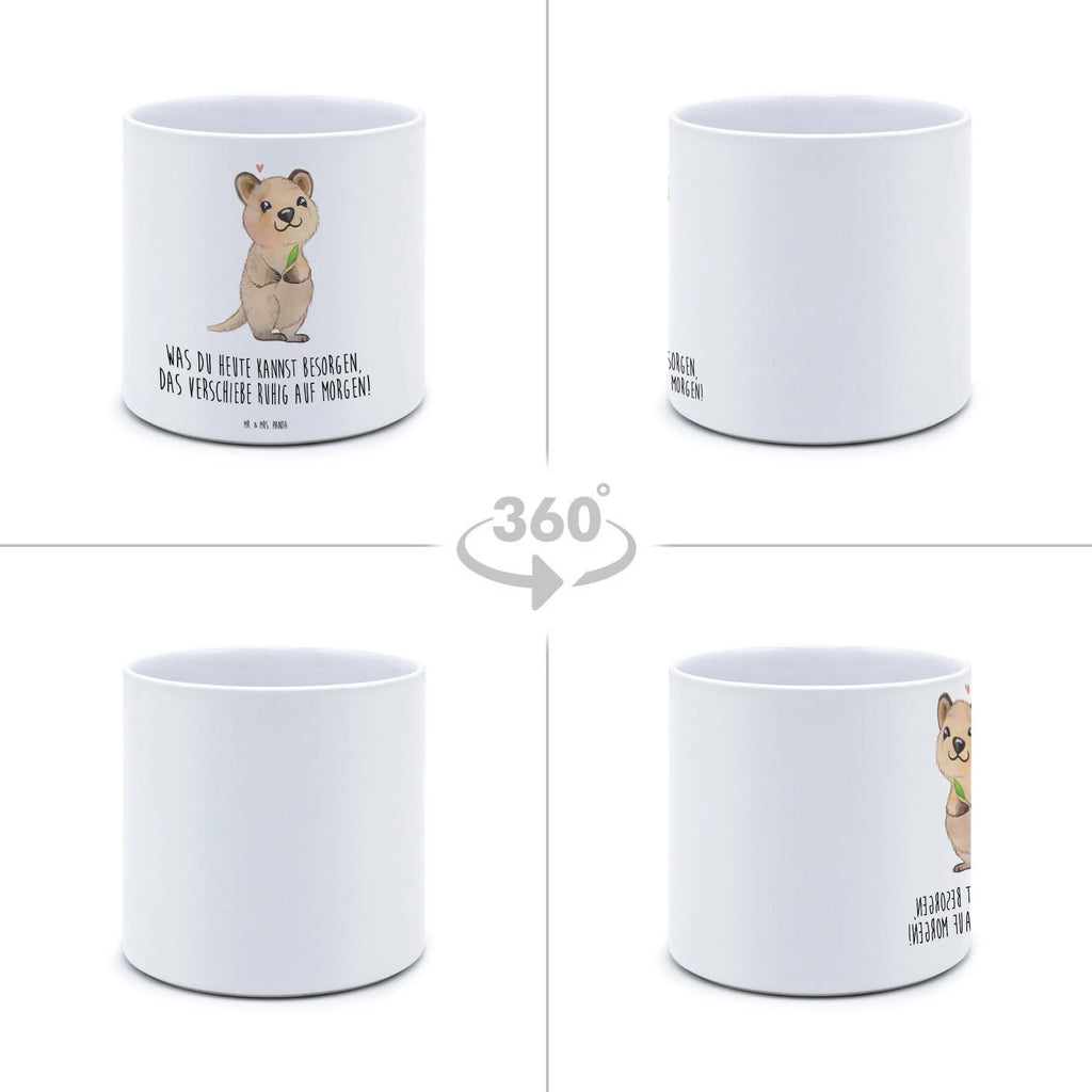 XL flower pot Quokka Happy small animals, cute, funny, cute animal motives, hand drawn, small world, funny sayings, good mood, happy, gifts, gift ideas, special gifts, animal lover, card