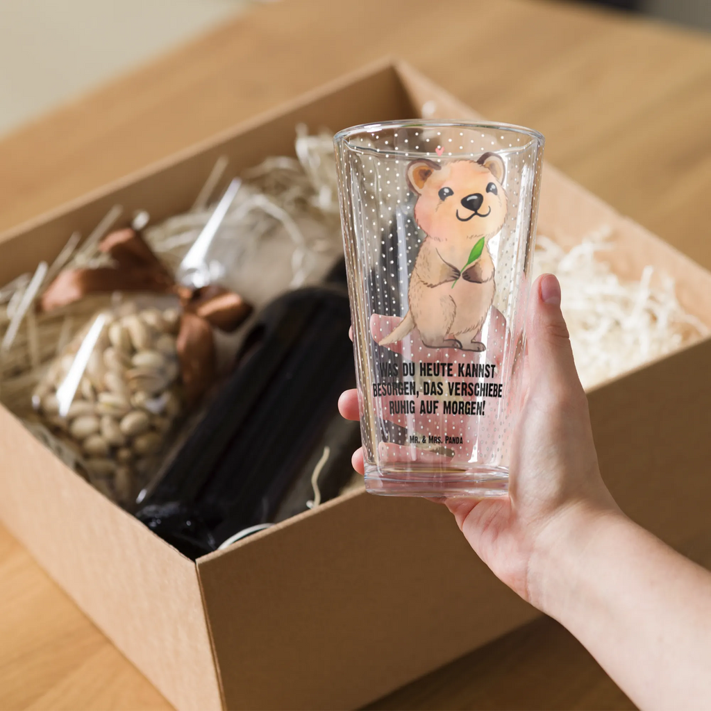 Premium drinking glass Quokka Happy lead-free crystal glass, beer glass, luxury drinking glass, tumbler, cocktail glass, water glass, barware, premium glassware, glass, drinking glass, dishwasher safe glass, highball glass, stemware, pint glass, small animals, cute, funny, cute animal motives, hand drawn, small world, funny sayings, good mood, happy, gifts, gift ideas, special gifts, animal lover, card